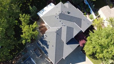 Asphalt Shingle Roof Replacement and Skylight Installation in Spokane Valley S Bannen Ct Spokane Valley WA 99037 The Denali System - Certainteed Landmark® Shingle- Moire Black