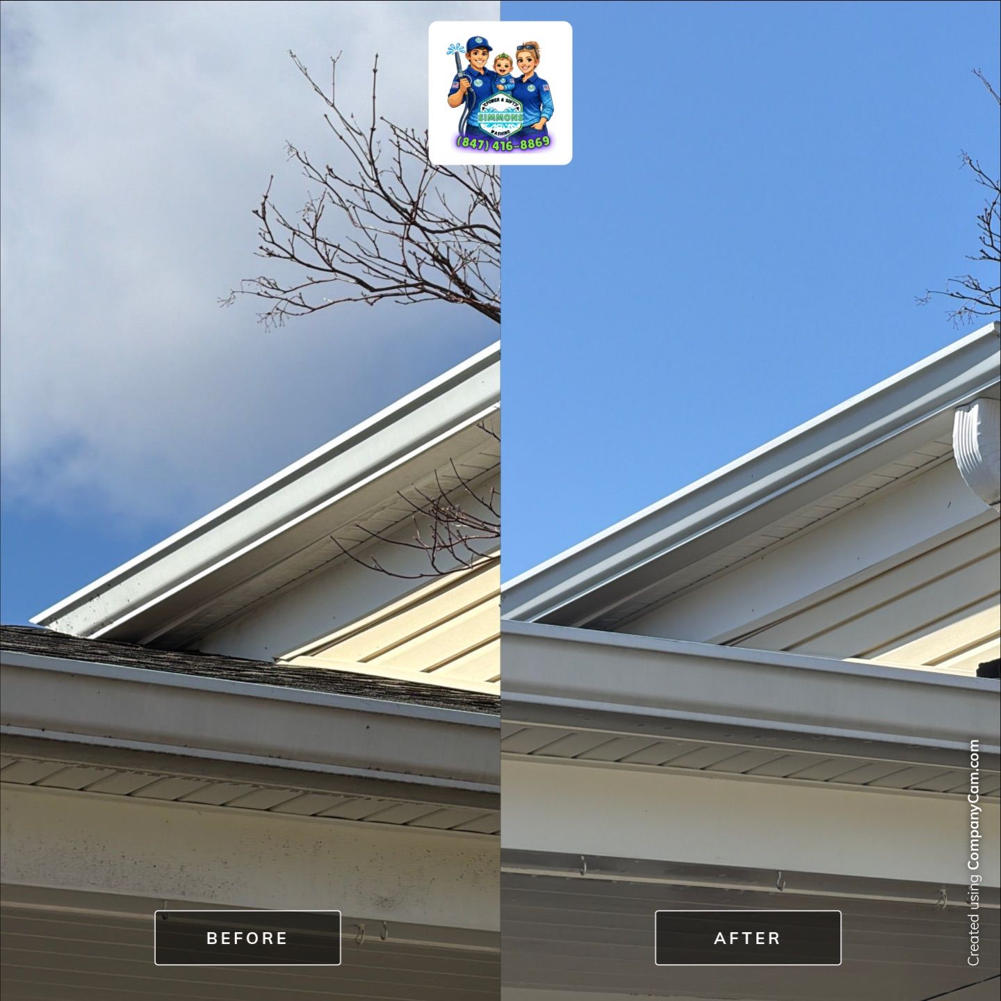 Project in Schaumburg by Simmons Power & Soft Washing