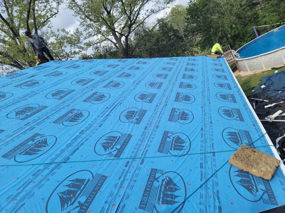 Residential Roofing Installation using Roof Replacement by American Roofing & Construction LLC