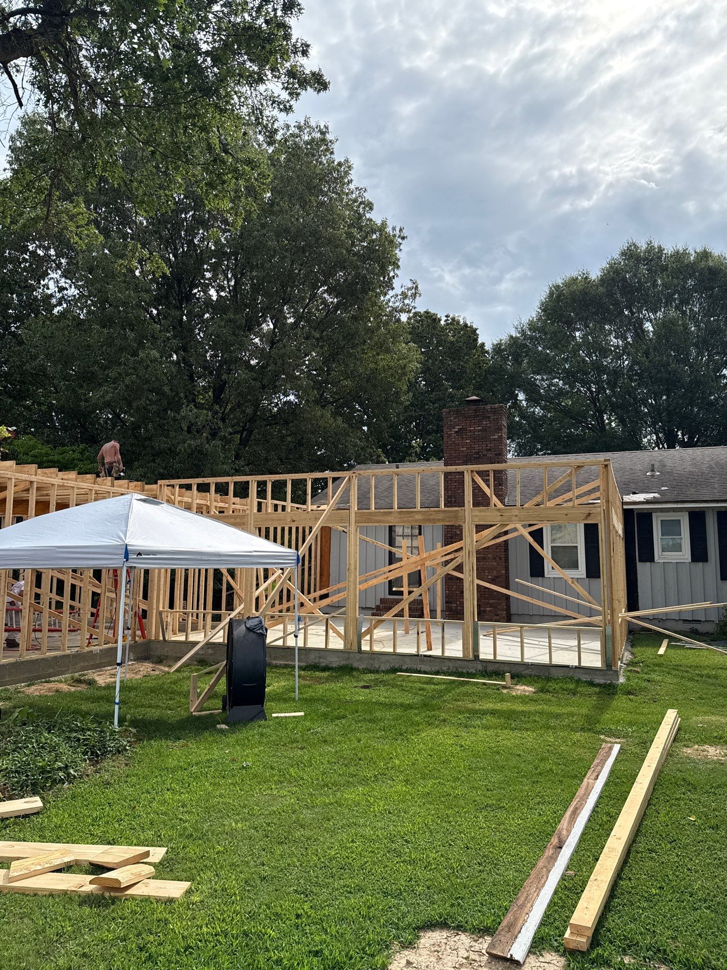 Sunroom and Garage Addition by Skilled Construction LLC