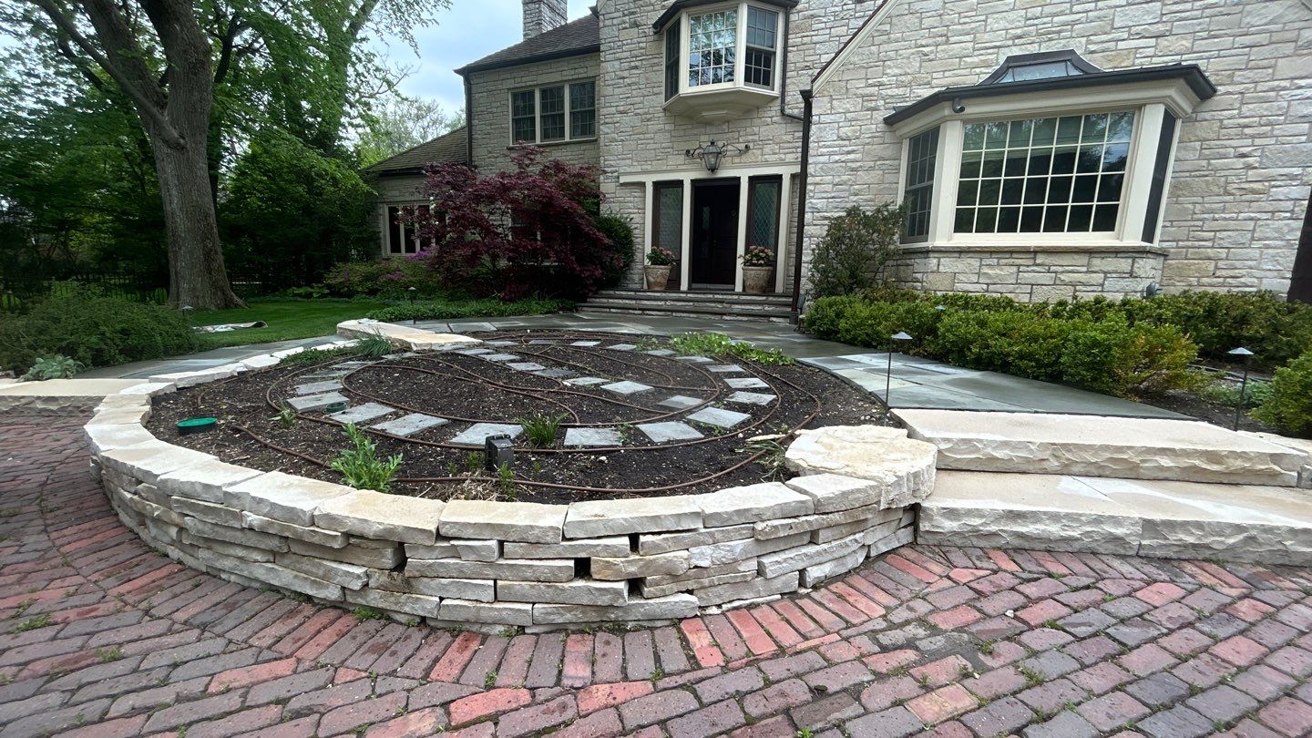 Winnetka, IL bluestone patio cleaning by Northern Power Washing LLC.