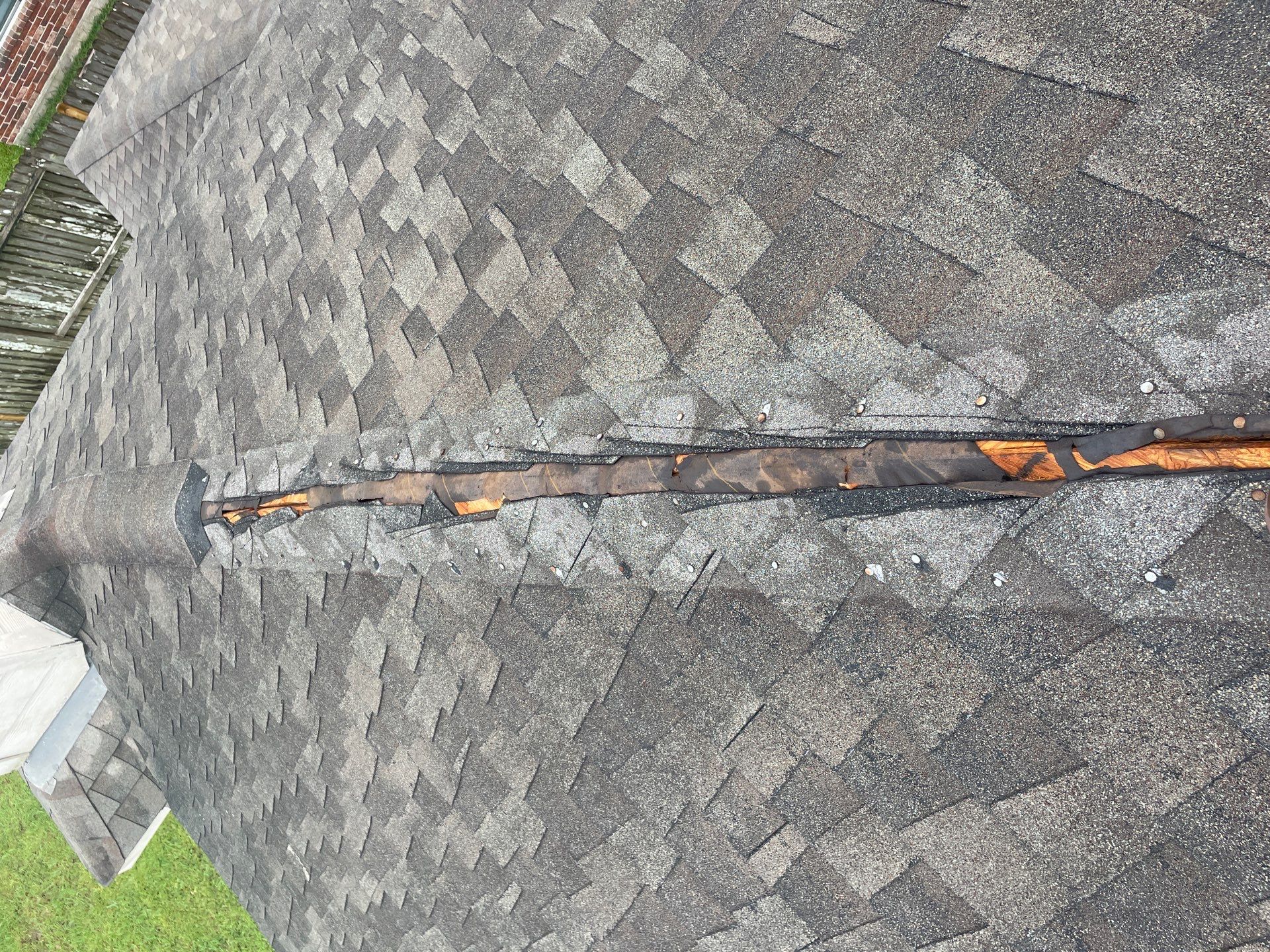 Hail Damage using Owen's Corning Duration (Lifetime) Shingles by Roof Repair Company