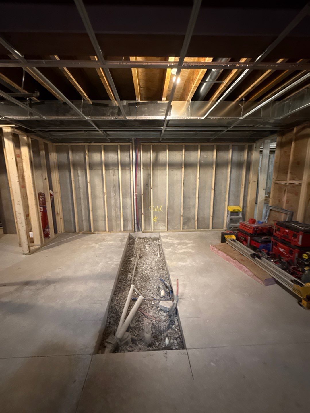 Basement Finishing Project with Home Gym and Sauna in Prospect by Authentic Carpentry