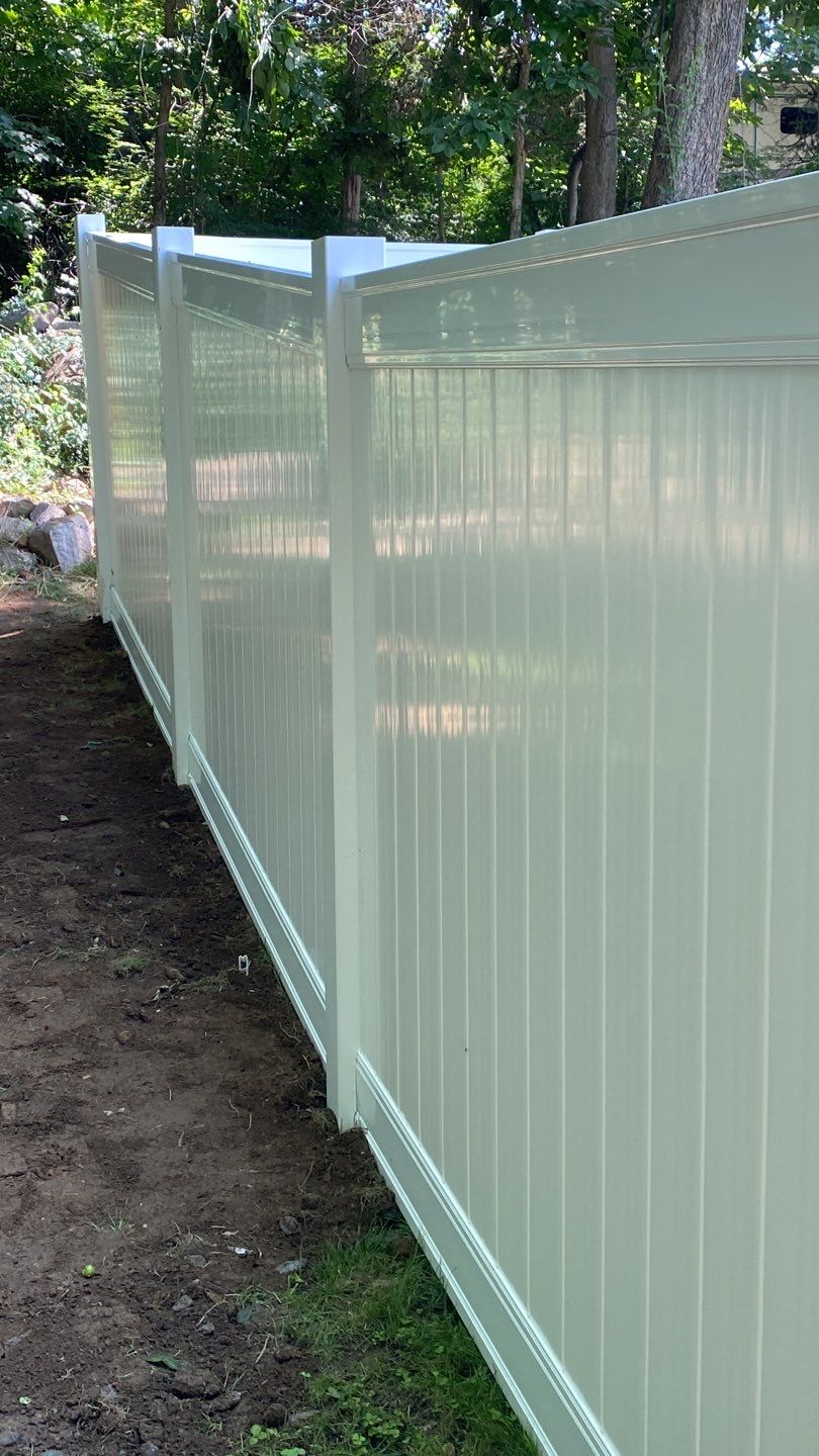 Fence Installation using Vinyl Fence 6ft Privacy by A Plus Exterior