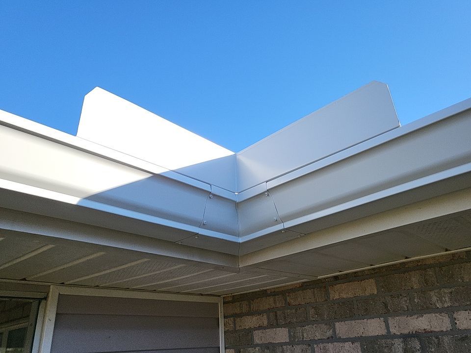 Gutter Installation using K-Style Seamless Gutters by Gutter Professors