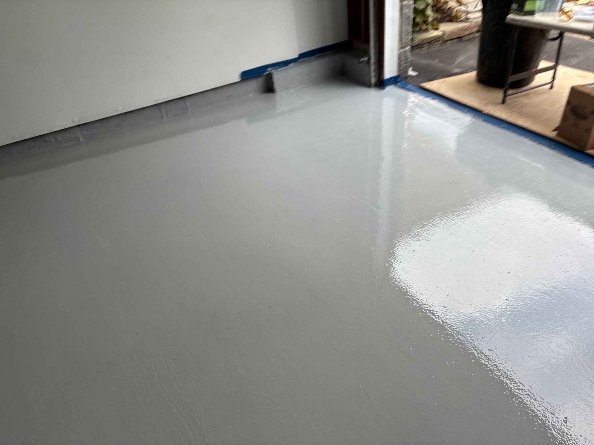 Tidal Wave Concrete Floor Coating Upgrade by DiGiorgi Roofing and Siding Inc