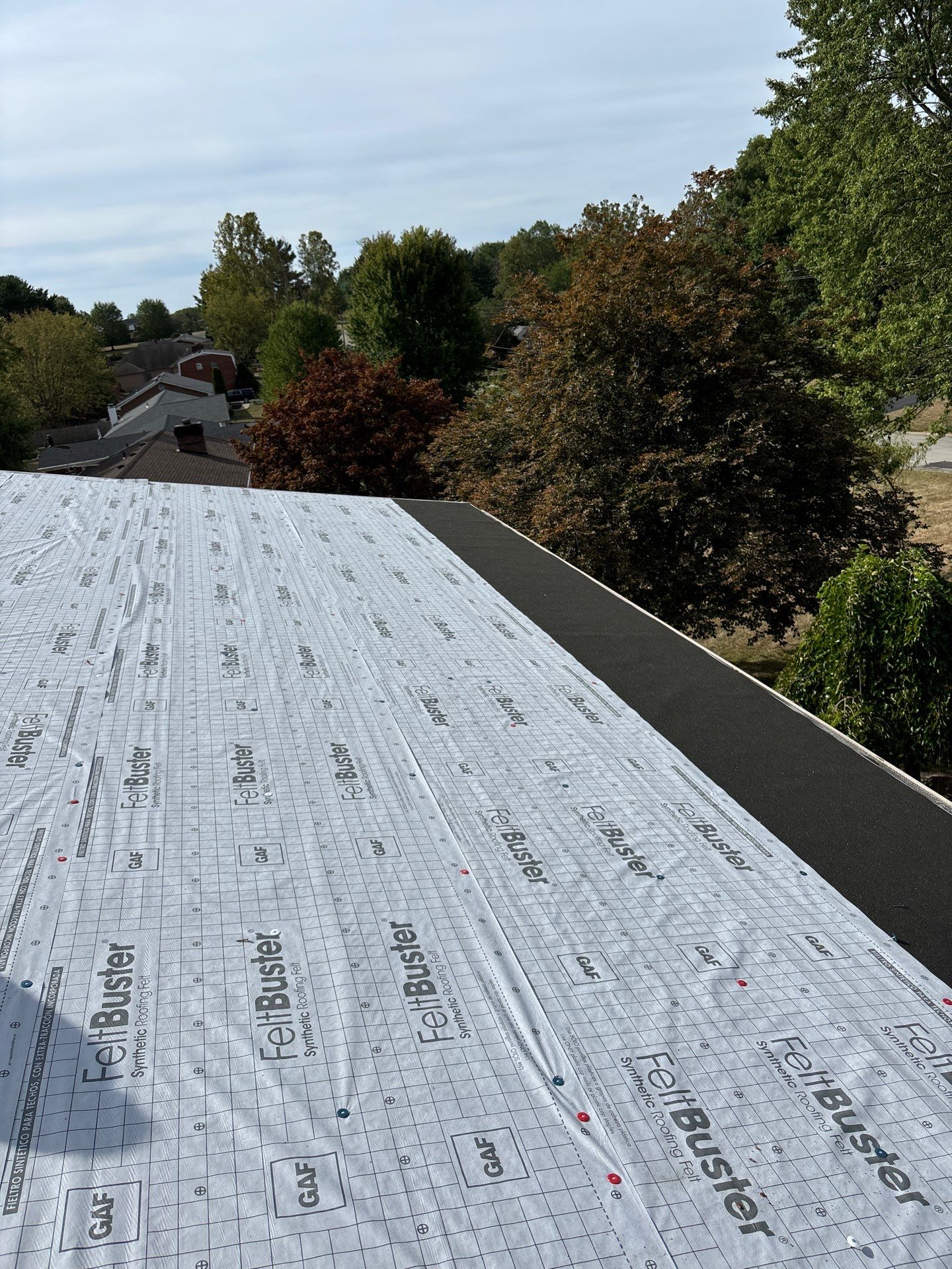 Residential Roofing Installation using Timberline HDZ Shingles - Weathered Wood by RoofX 