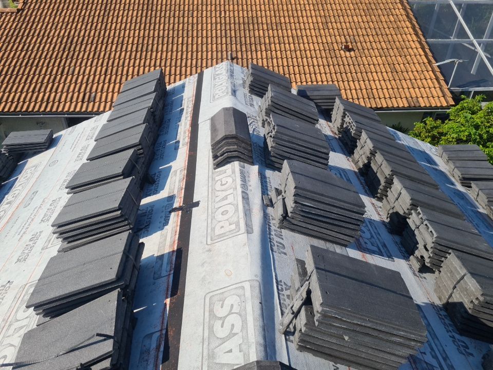 Residential Roofing Installation using Eagle Roofing Tile by BLUES BROTHERS ROOFING