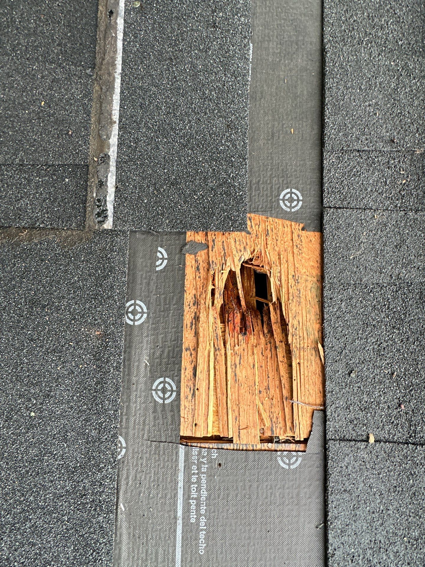 Asphalt Shingle Roof Repair After Tree Damage in Liberty by Liberty Roofing