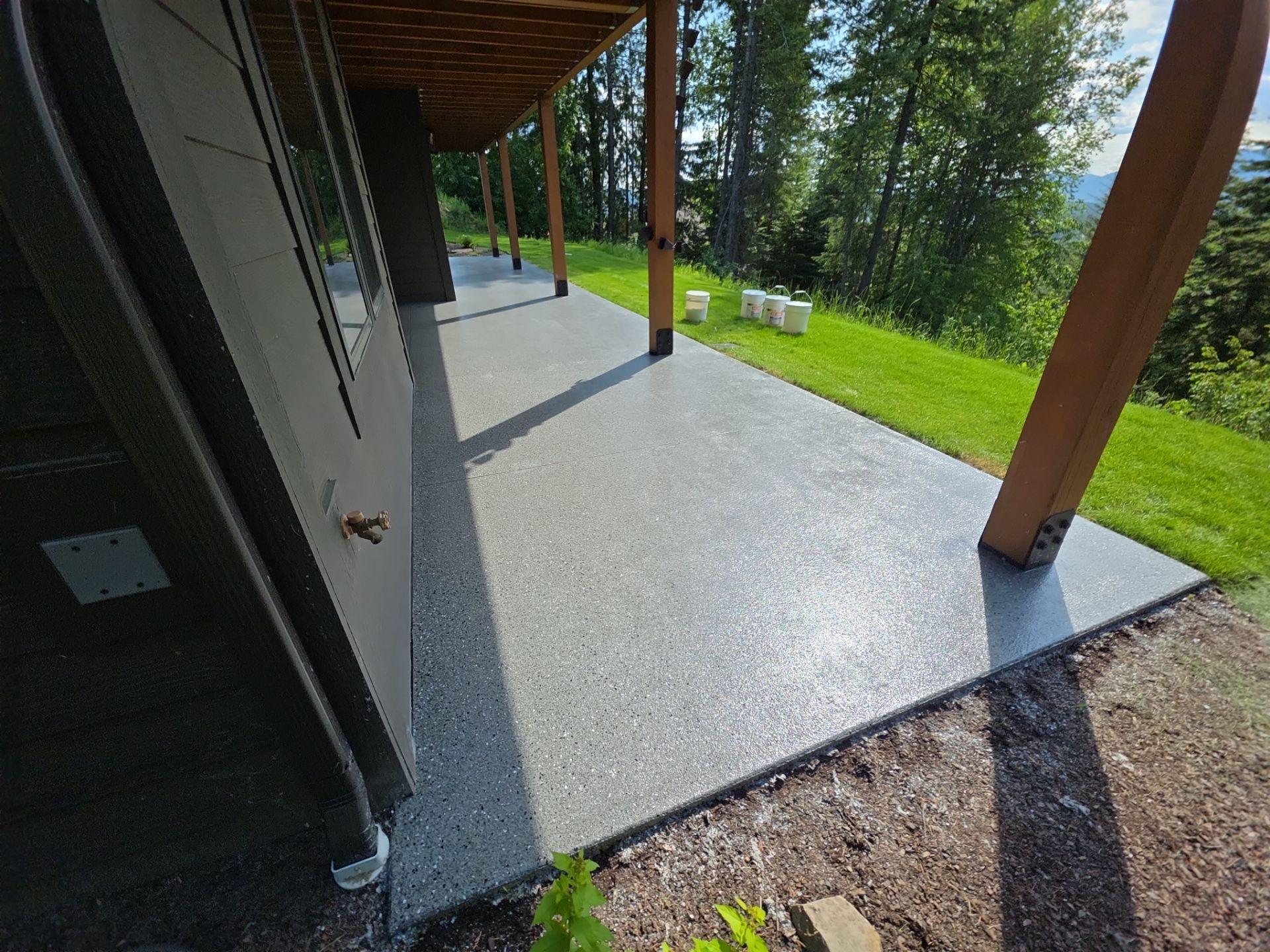 Patio Transformation using Slate Hybrid by Croc Coatings, LLC