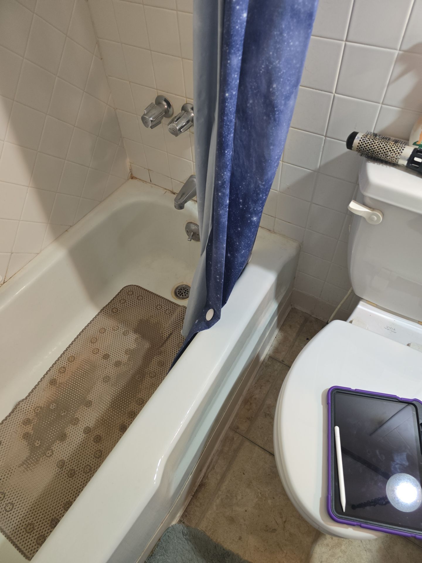 Tub to Shower , flooring, and countertop by The Shower Company