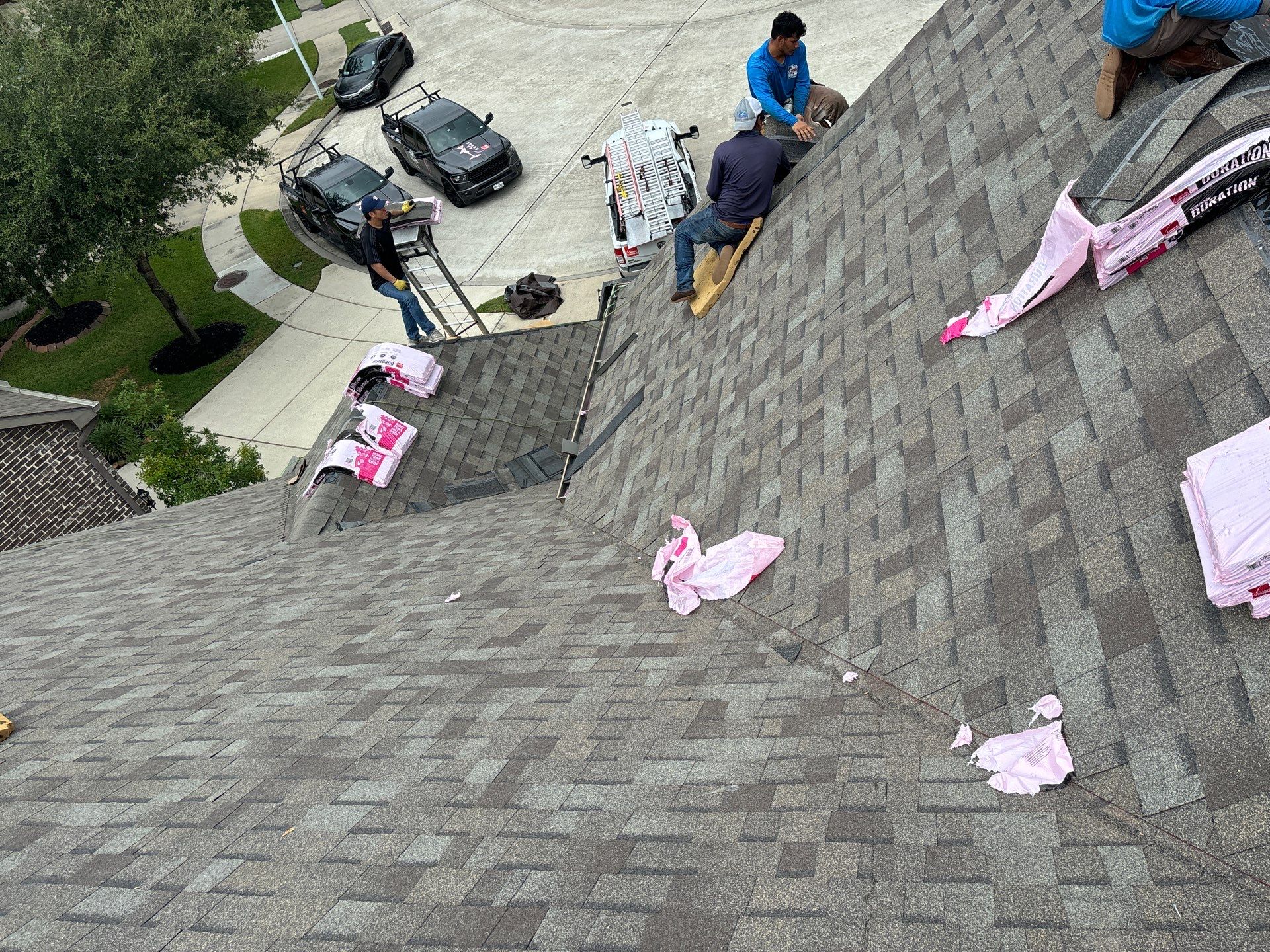 Residential Roofing Installation using Owen's Corning Duration (Lifetime) Shingles by Roof Repair Company