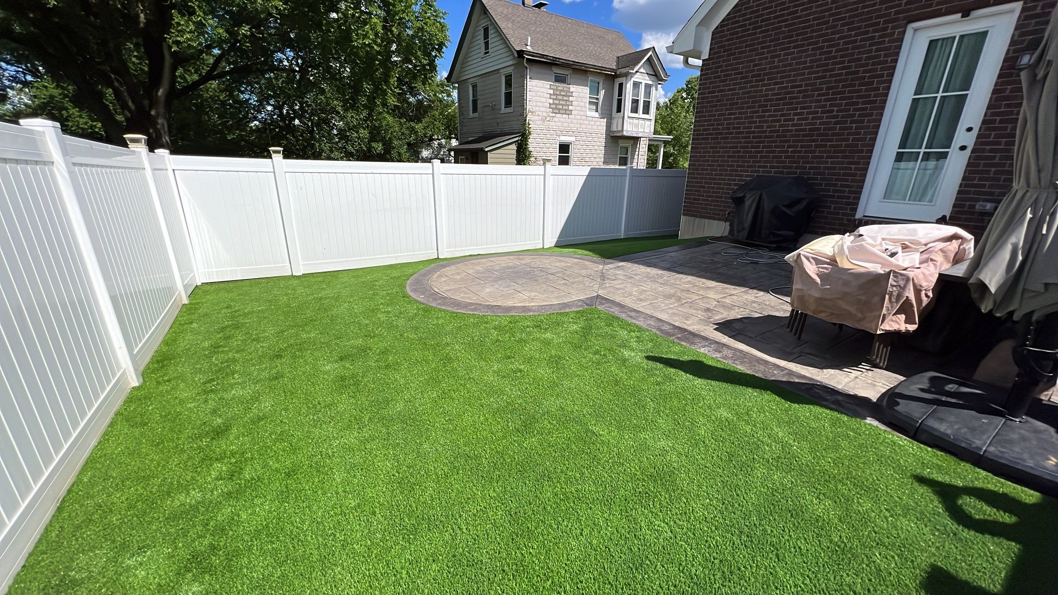 Synthetic Turf Installation using Pet Champ Synthetic Turf by Reisenberg’s Lawn & Landscape, LLC