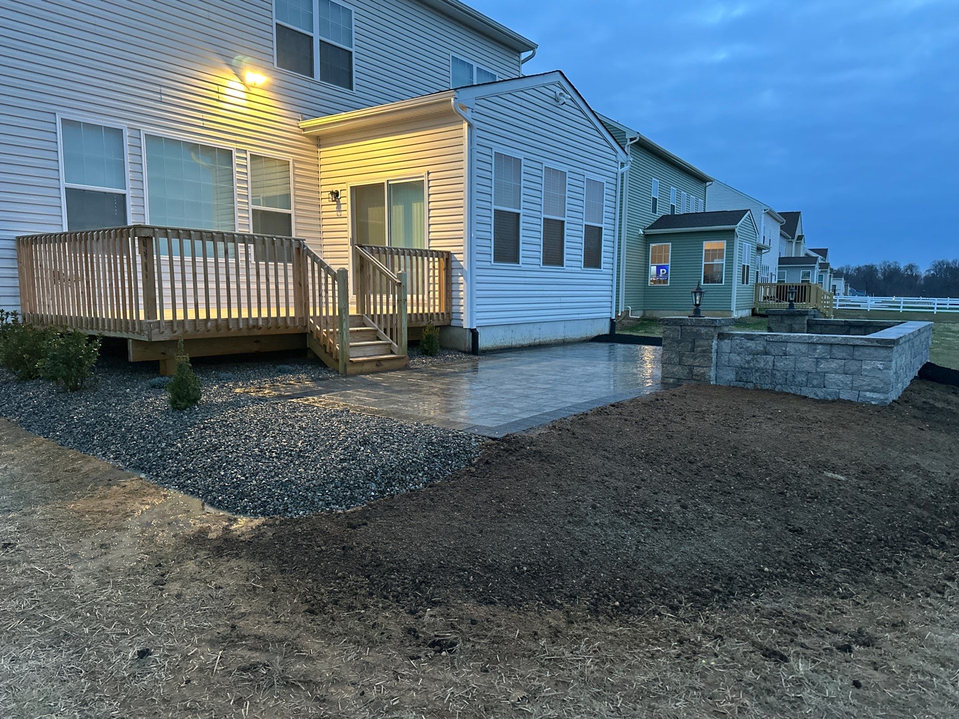 Belgard Patio Showcase + Deck Refinish & Outdoor Lighting | Delaware Outdoor Living by Studio G Indoor Spaces & Outdoor Living
