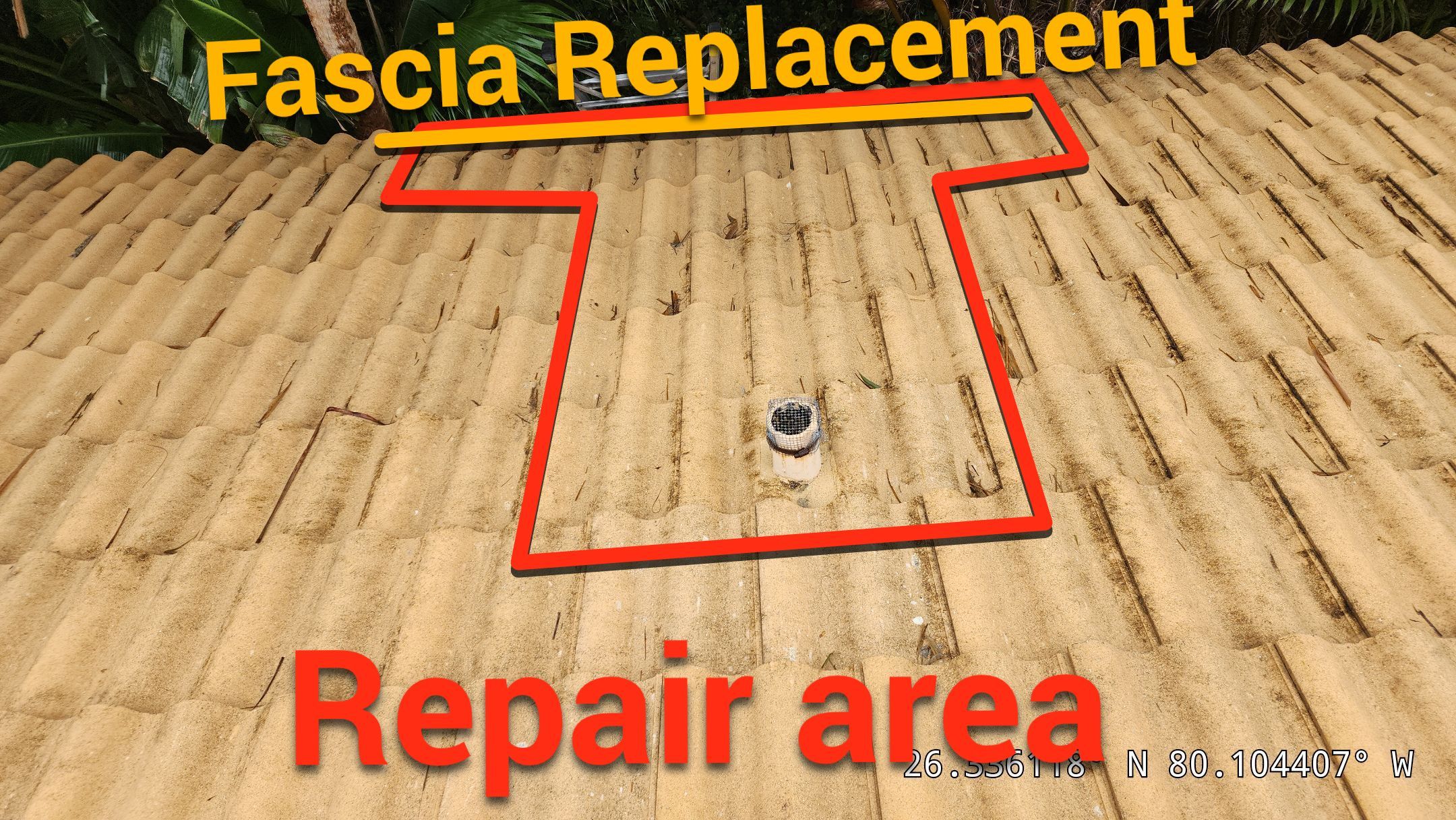 Expert Fascia repair and tile roof repair in Boca Raton- Boca Square by Aastro Roofing