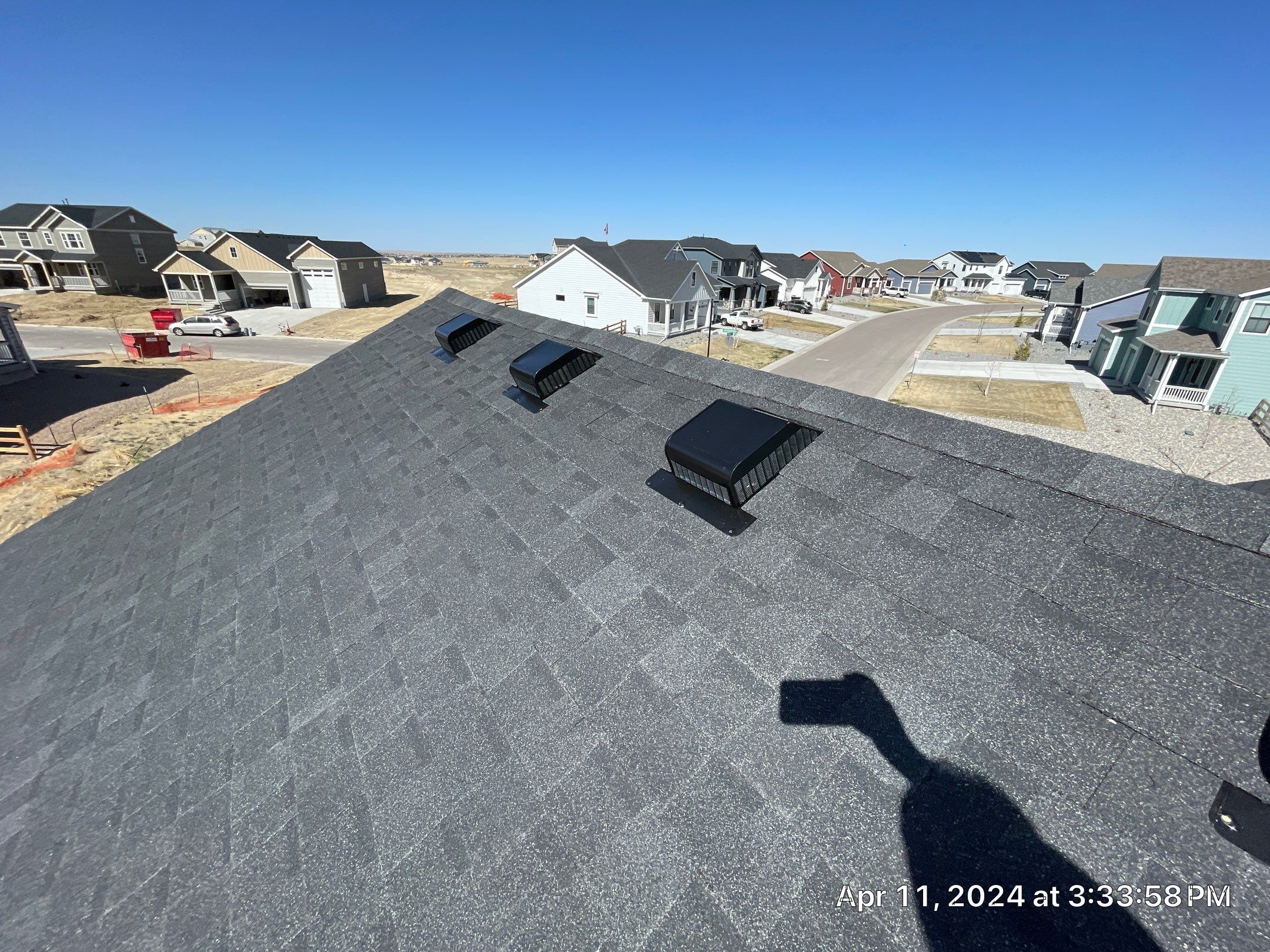Residential Roofing Installation using Atlas Pinnacle Impact Black Shadow by Blue Peaks Roofing LLC 