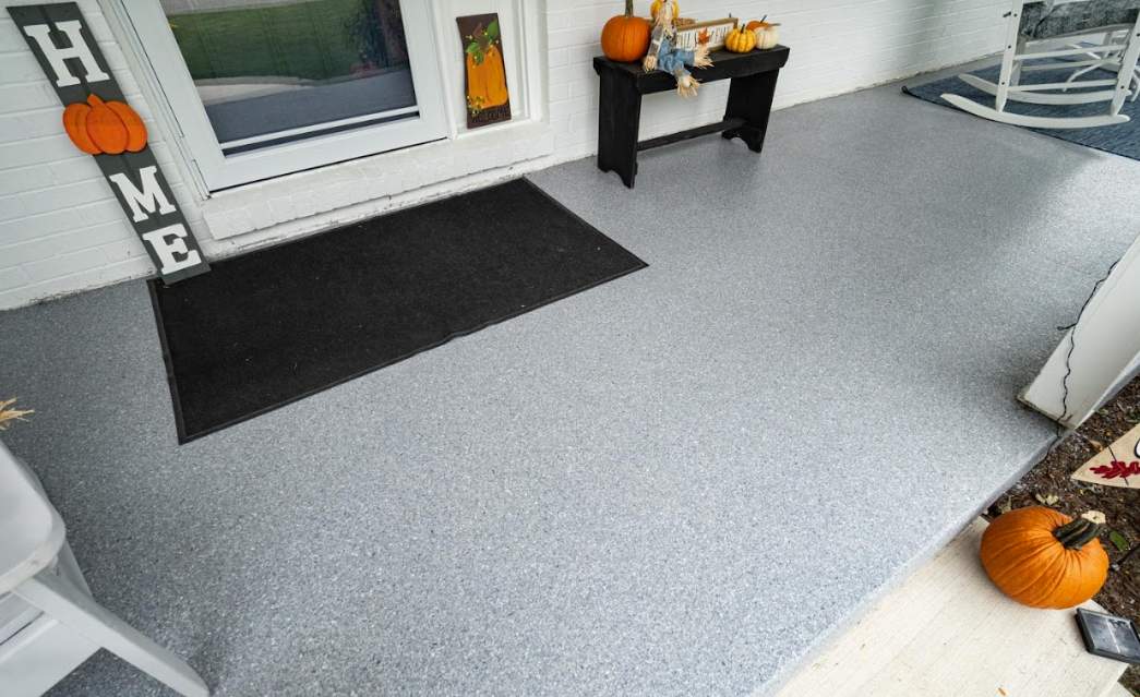 Shelton Residence - Front Porch Coating by Level 10 Coatings