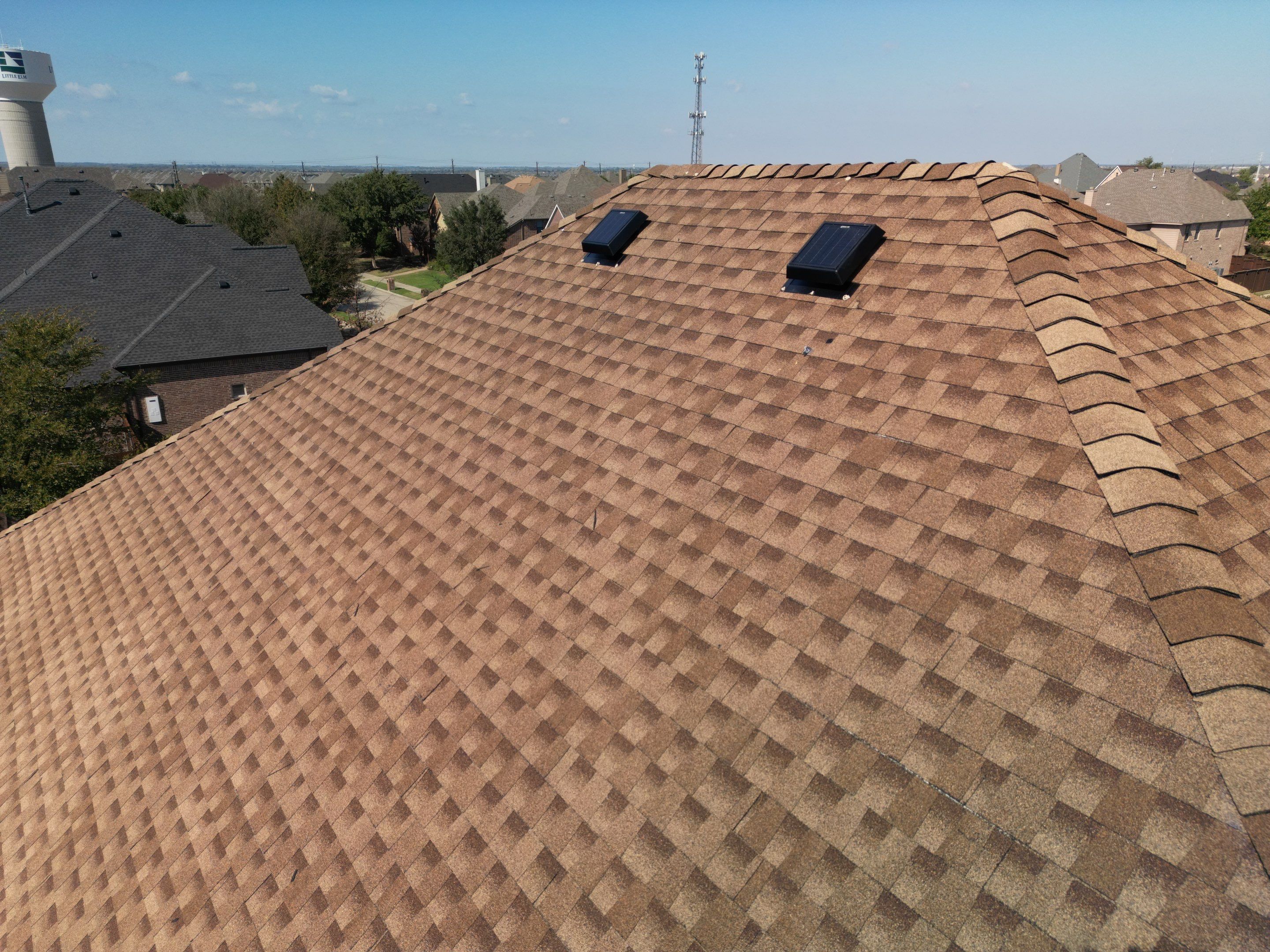 Storm Roof Damage Replacement in Frisco by First United Roofing & Construction