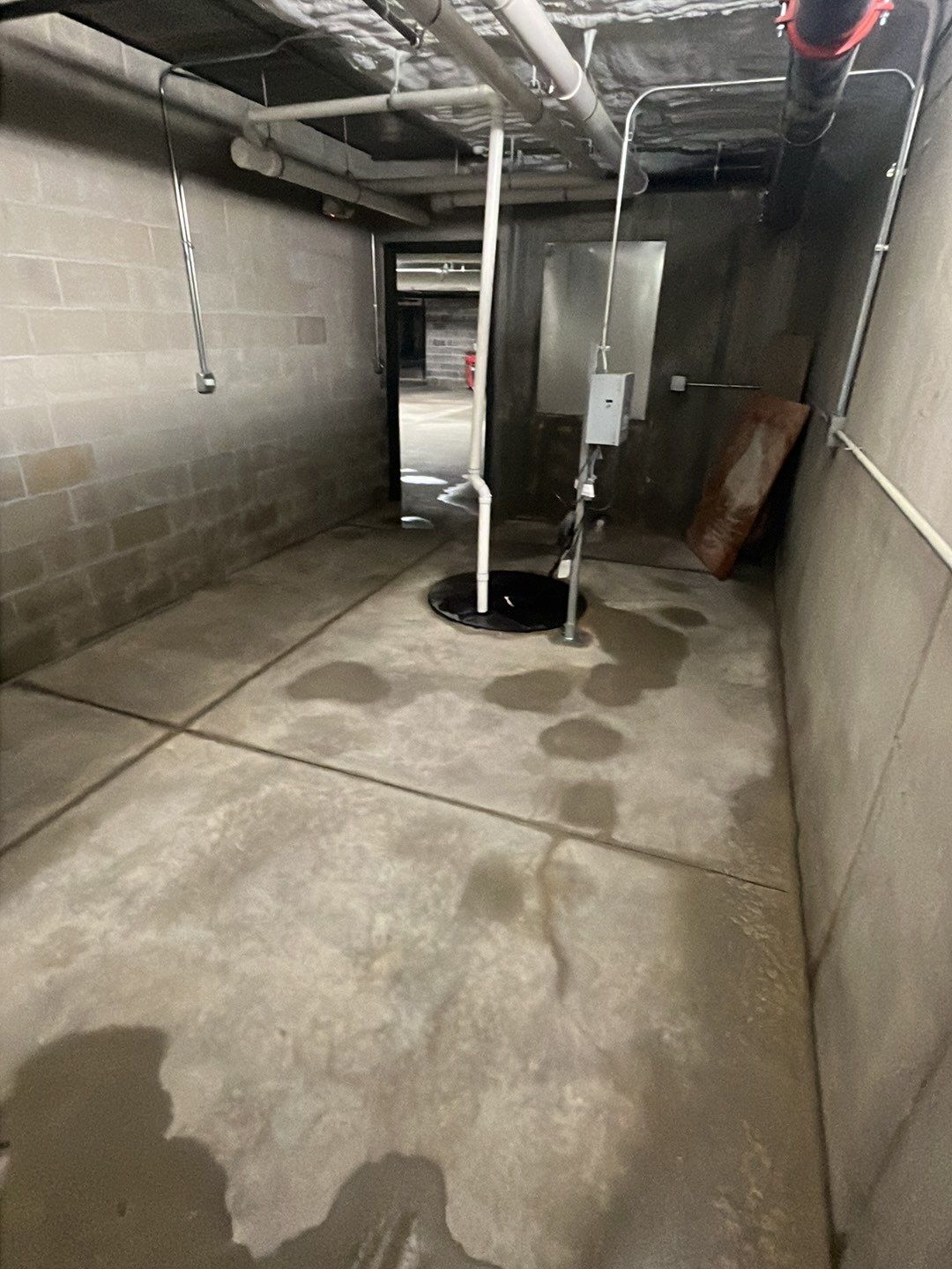 Parking garage post construction cleanup by Northern Power Washing LLC.