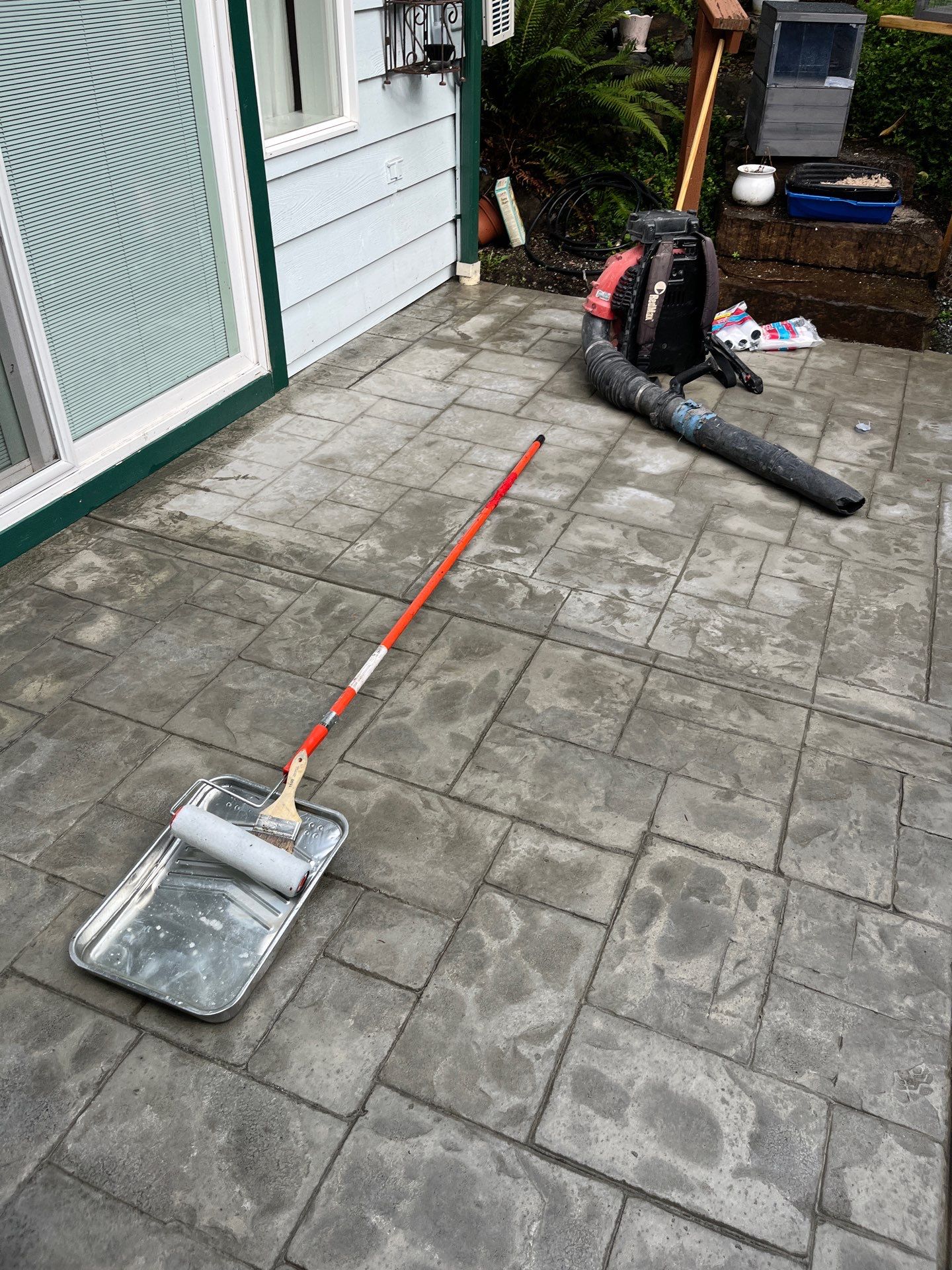 Stamped Concrete Patio and Driveway | Edmonds  by Jireh Asphalt & Concrete Inc 
