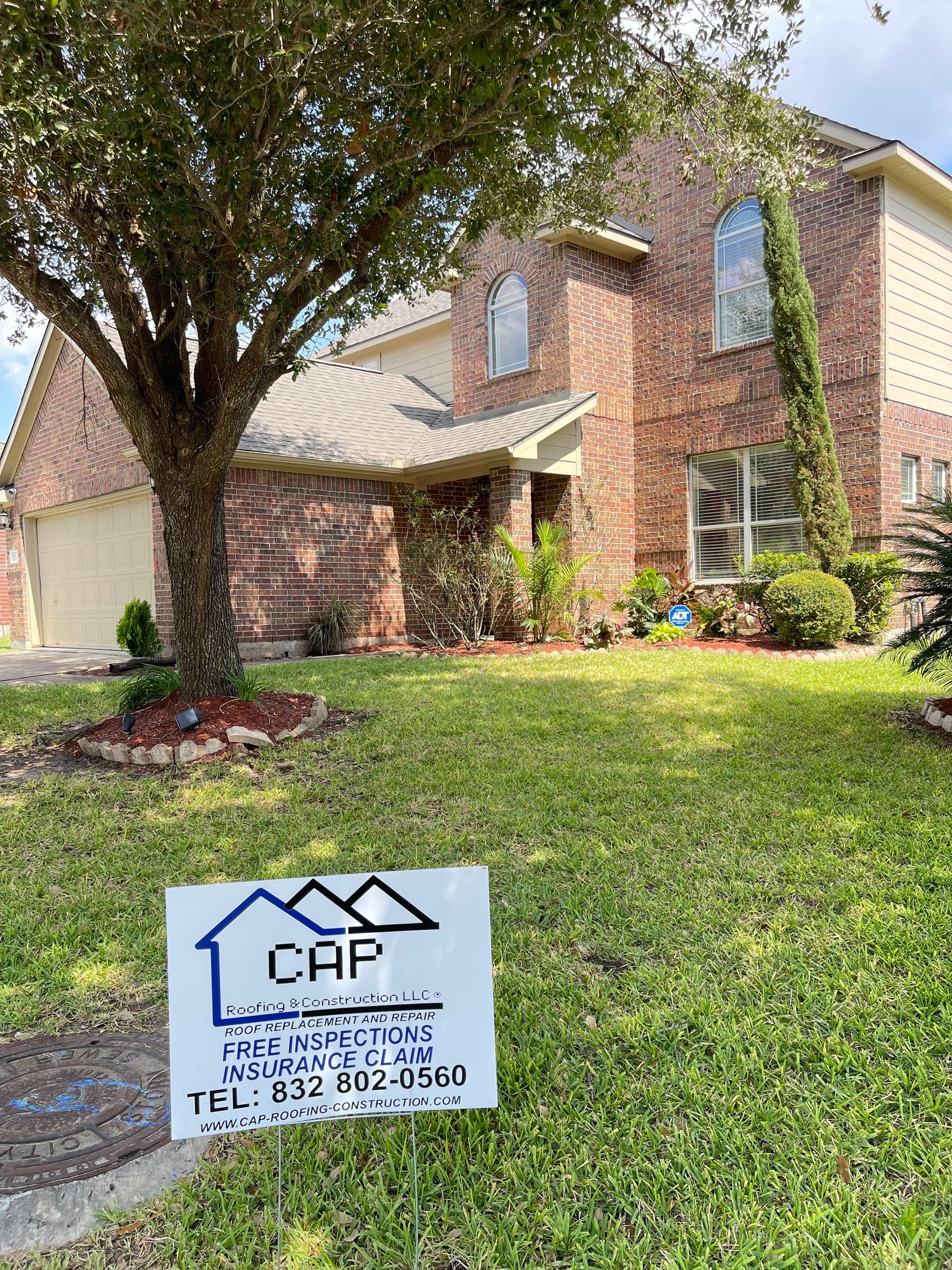 Residential Roofing Installation using Atlas Pinnacle® Pristine Shingles Weatherwood Color by CAP Roofing and Construction LLC