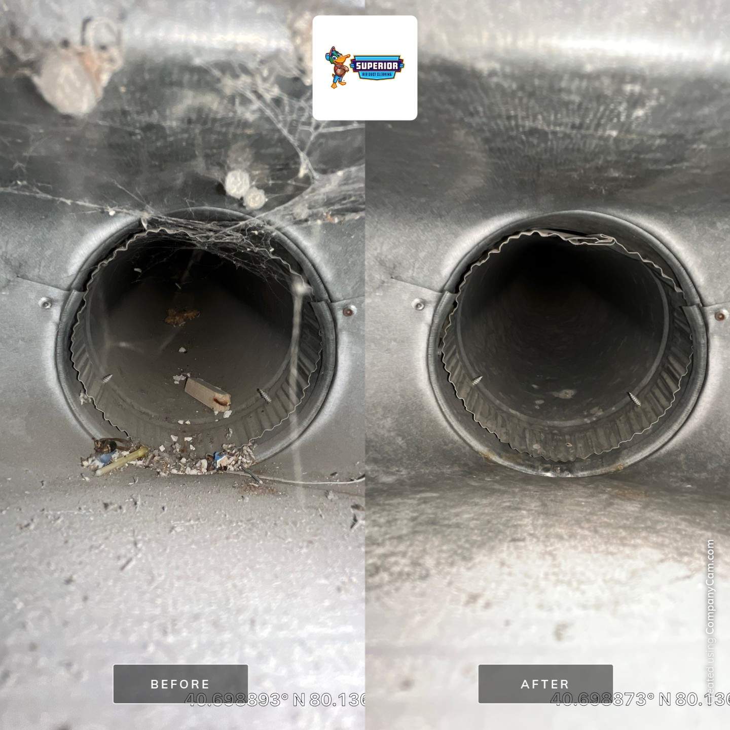 Air Duct Cleaning With a Vacuum Truck in Cranberry Township, PA by Superior Air Duct Cleaning