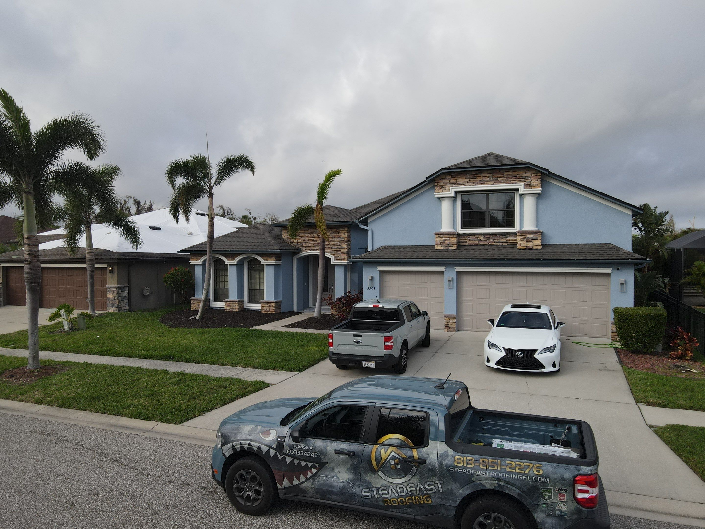 Roof replacement in Apollo Beach, FL. by Steadfast Roofing