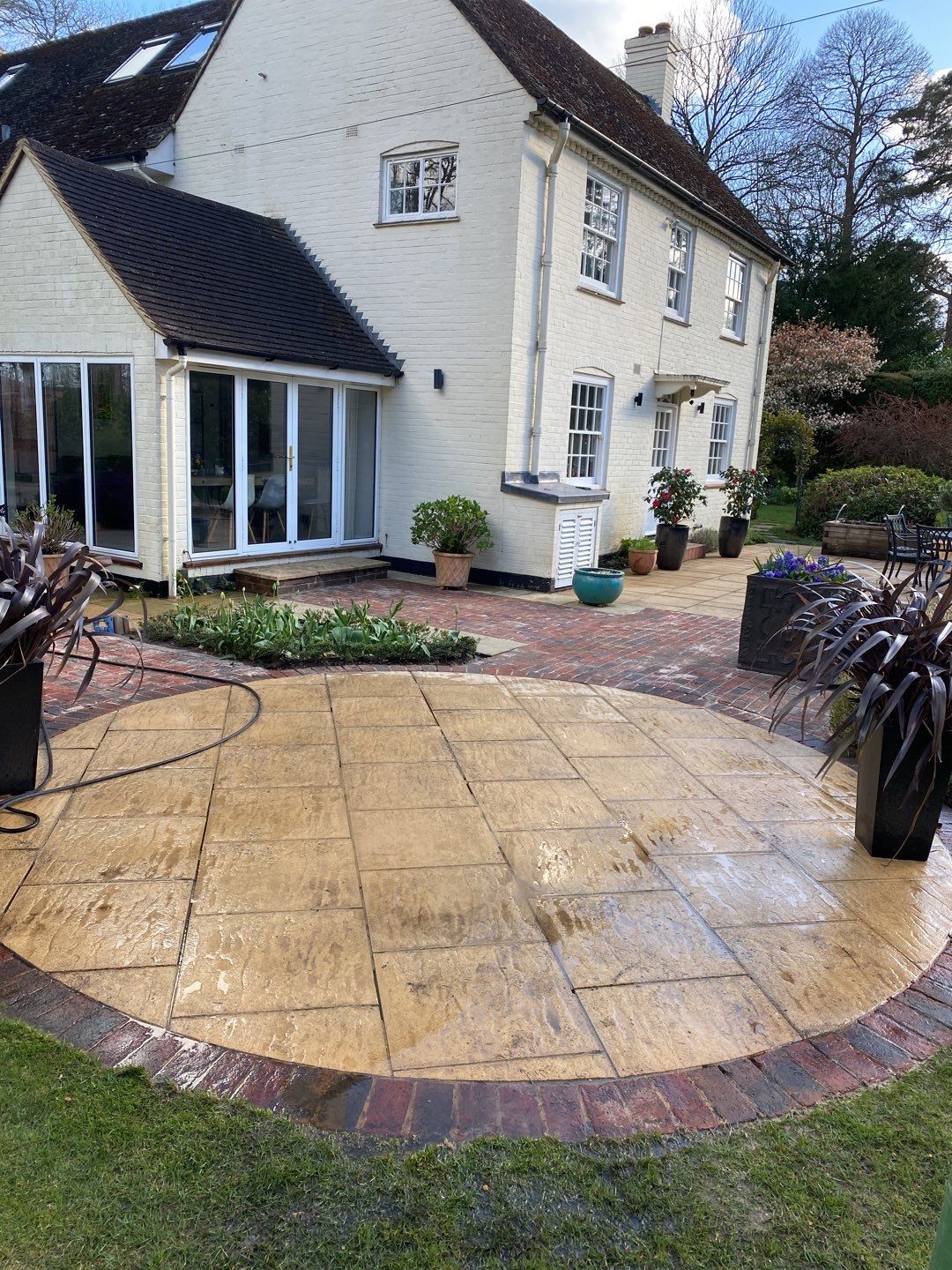 Patio Area Spring Clean using honda 21 ltr/min by Ges Exterior Cleaning ltd