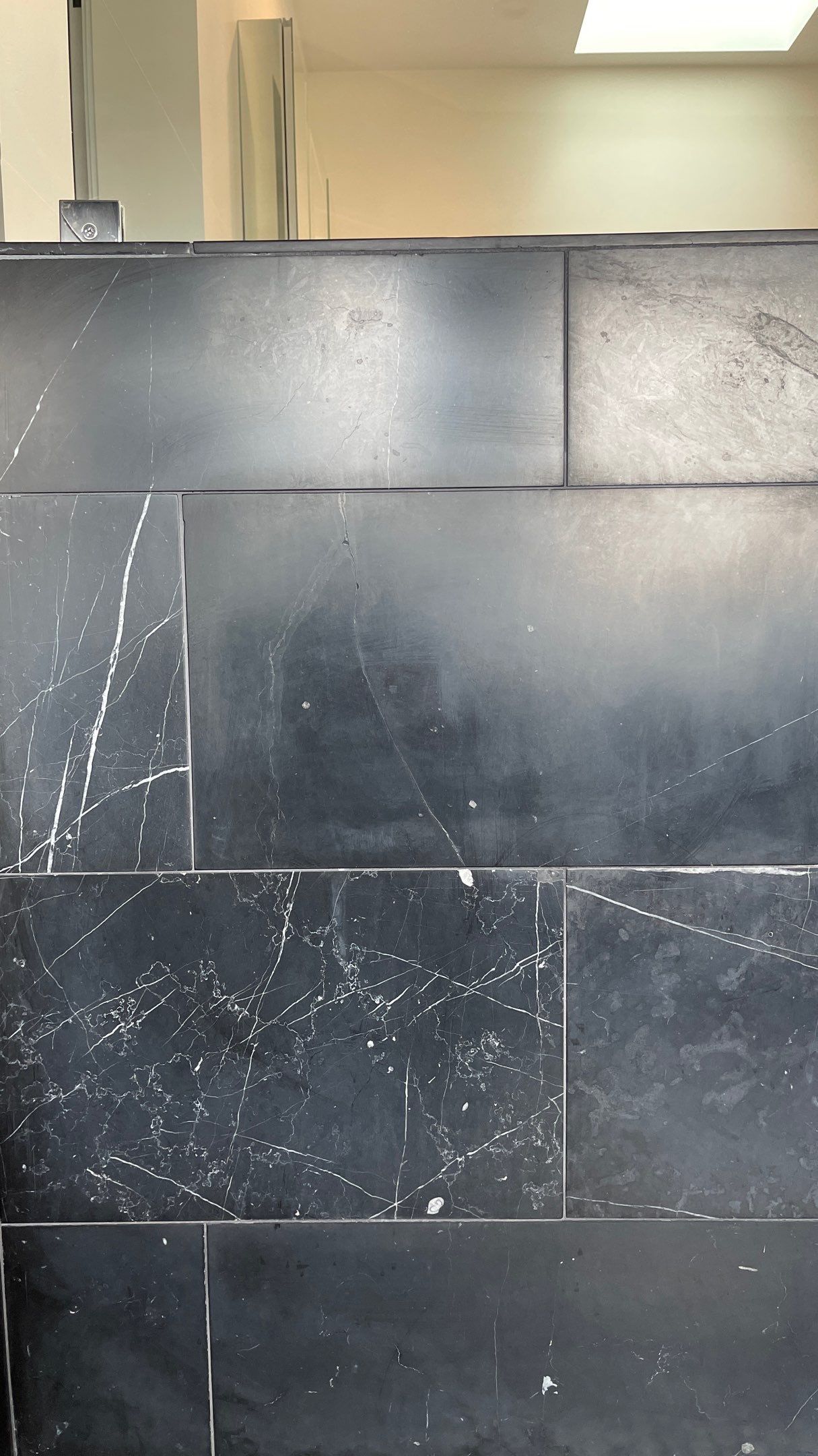 Marble shower restoration by The Beautiful Stone Company