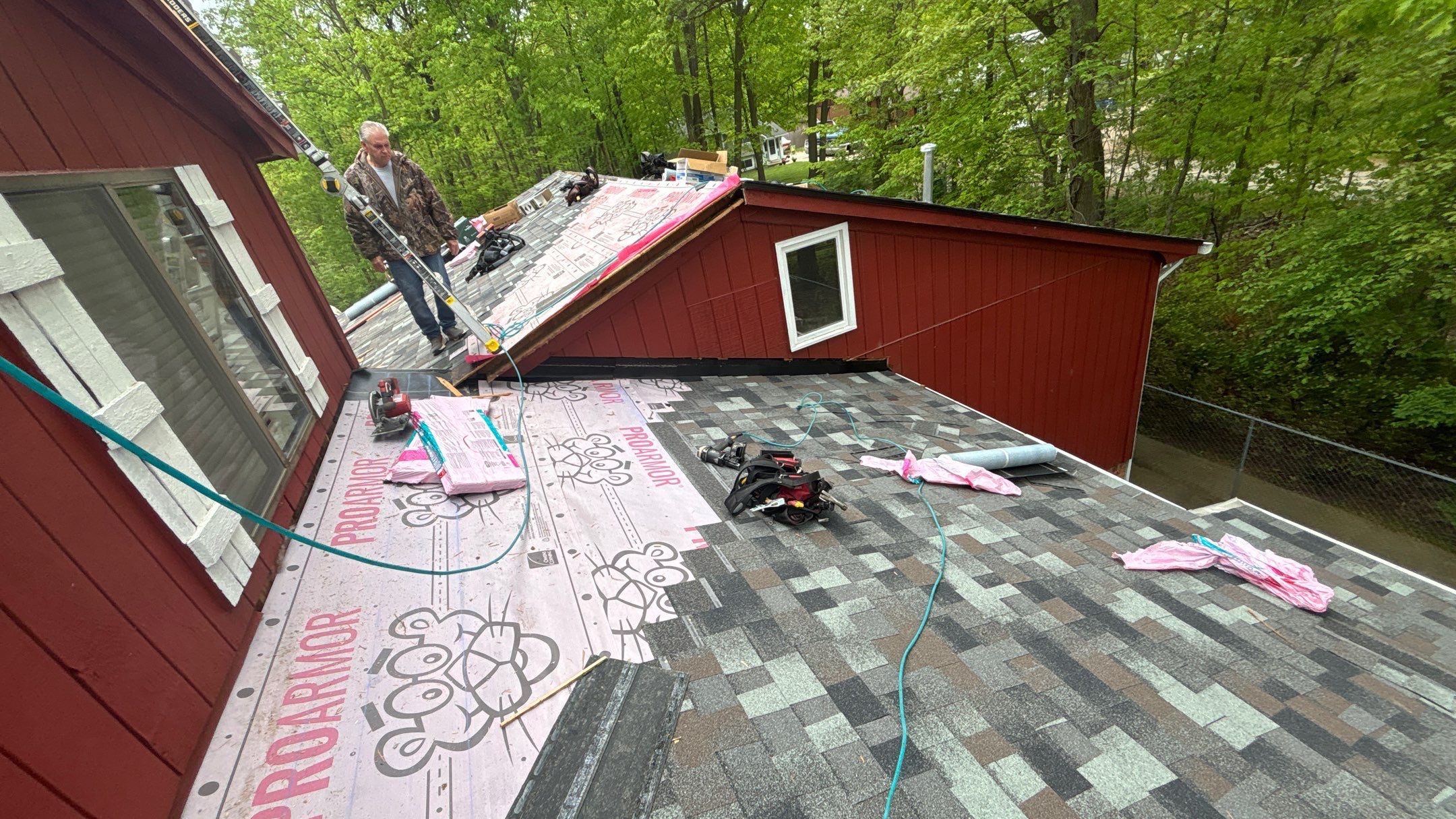 Roof Replacement using Owens Corning Storm Cloud by 180 Contractors