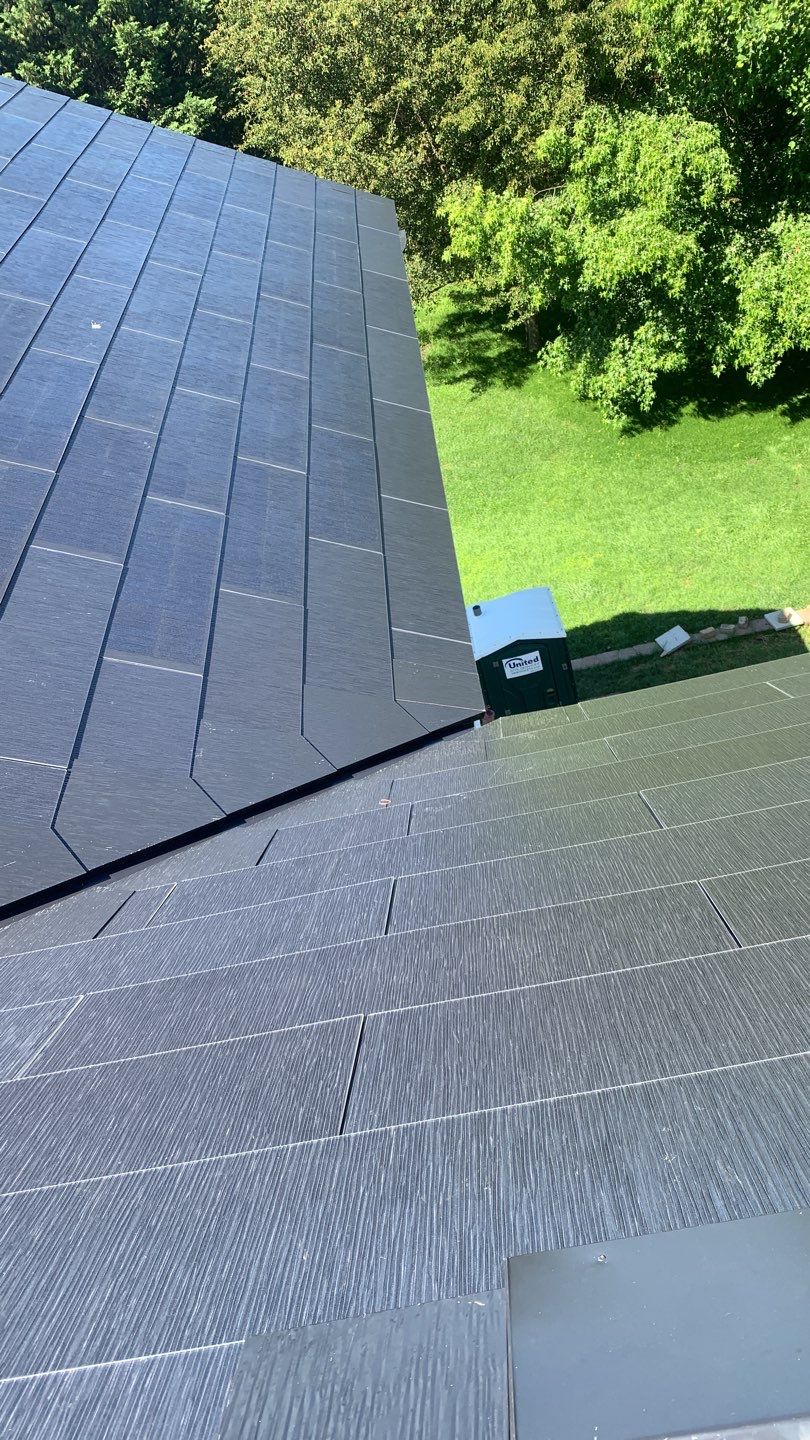 Tesla Solar Roof Replacement using Tesla Solar Roof V3 tiles by American Home Contractors