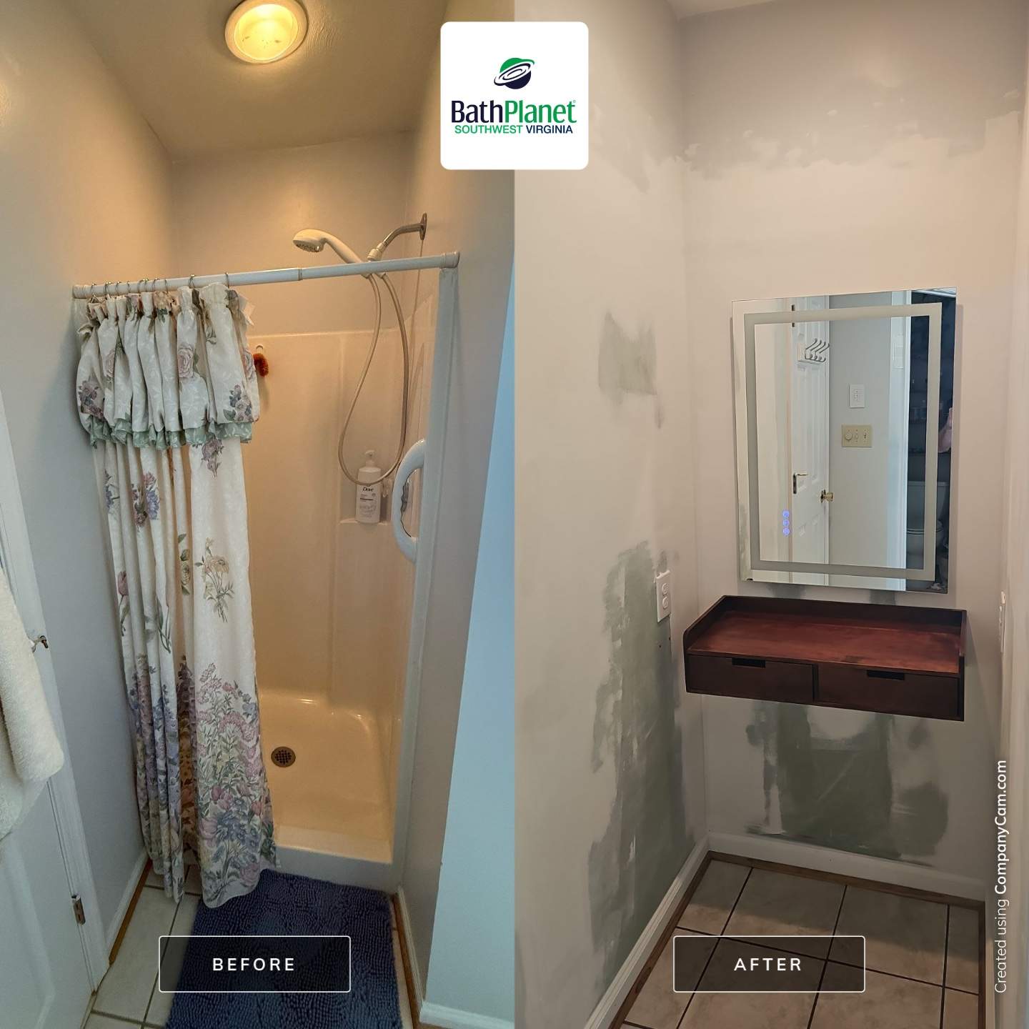 Tub to Shower Remodel by BathPlanet SW Virginia