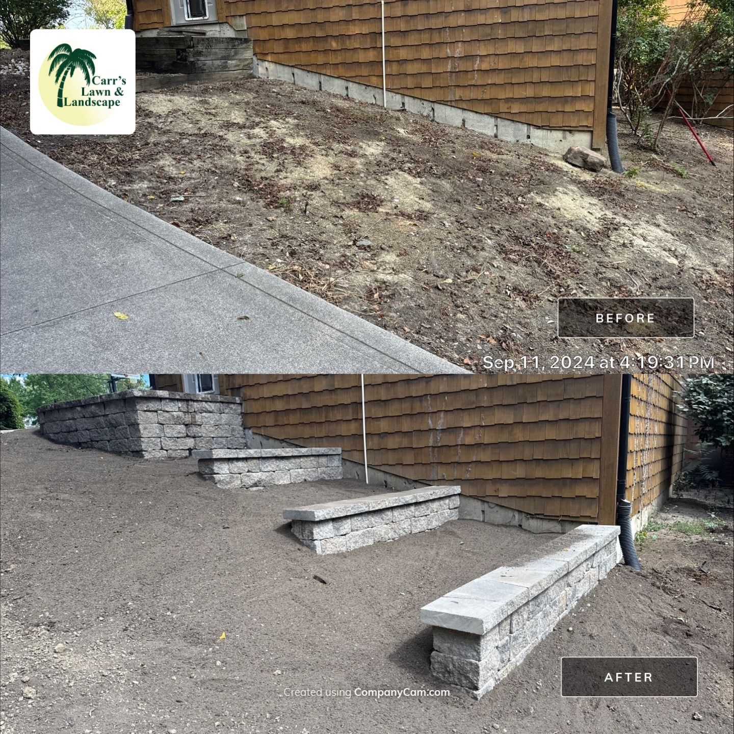 Project in Fort Wayne by Carrs lawn and landscape