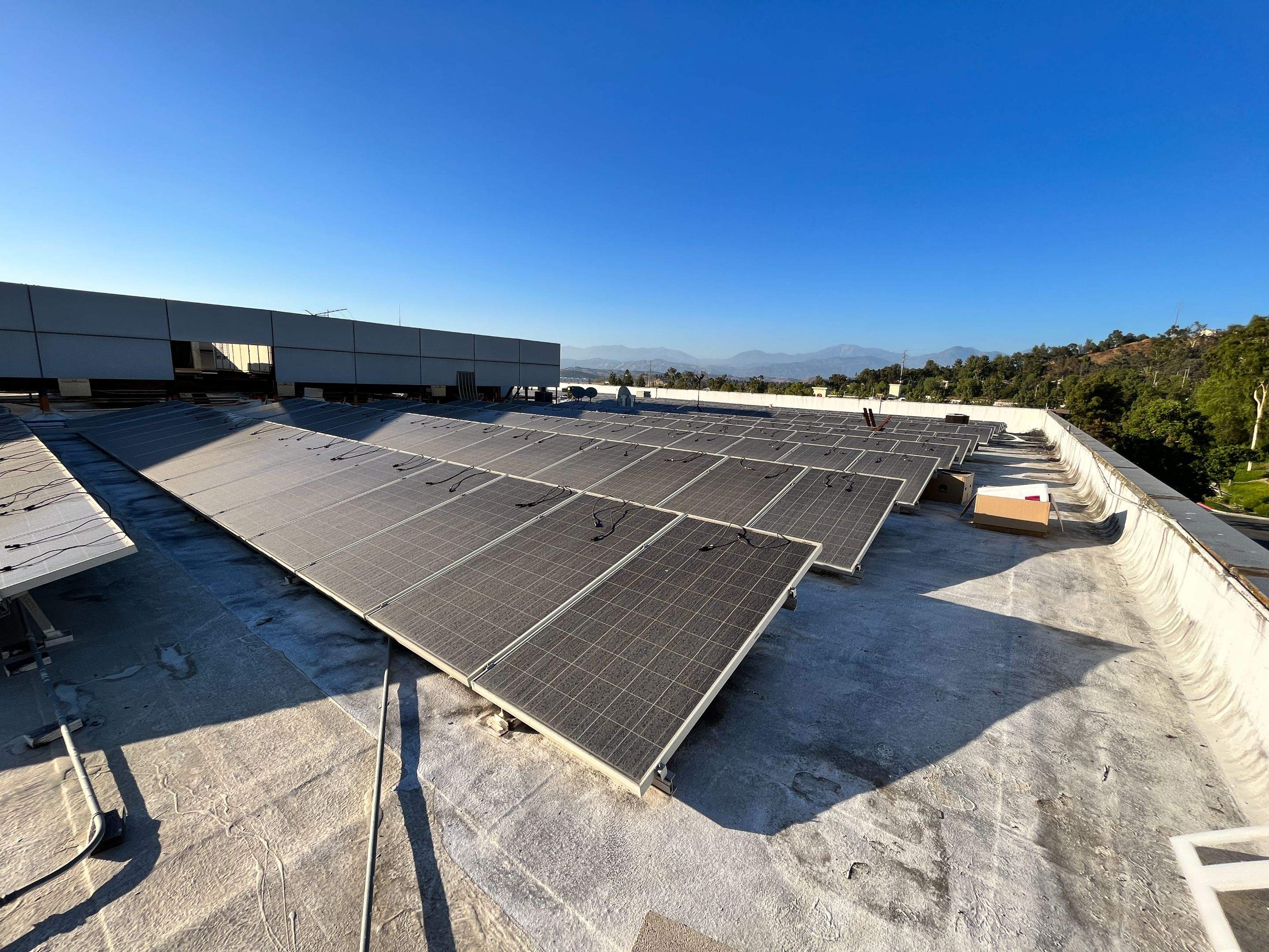 Commercial Solar Panel Cleaning in Diamond Bar, Ca by Palm Coast Solar Cleaning