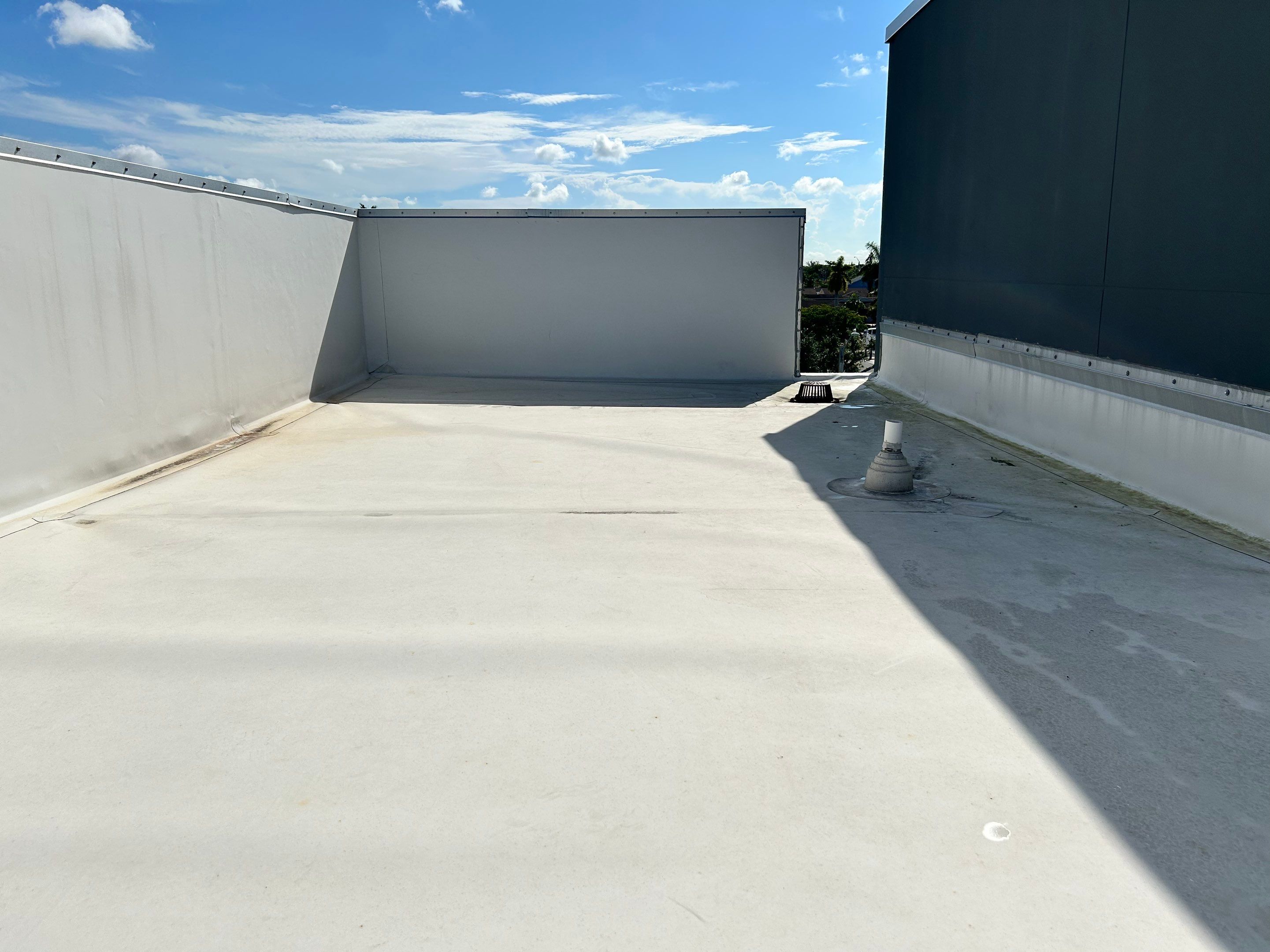 TPO Flat Roof Installation at Dade Quail Roost in Miami by AJF ROOFING INC