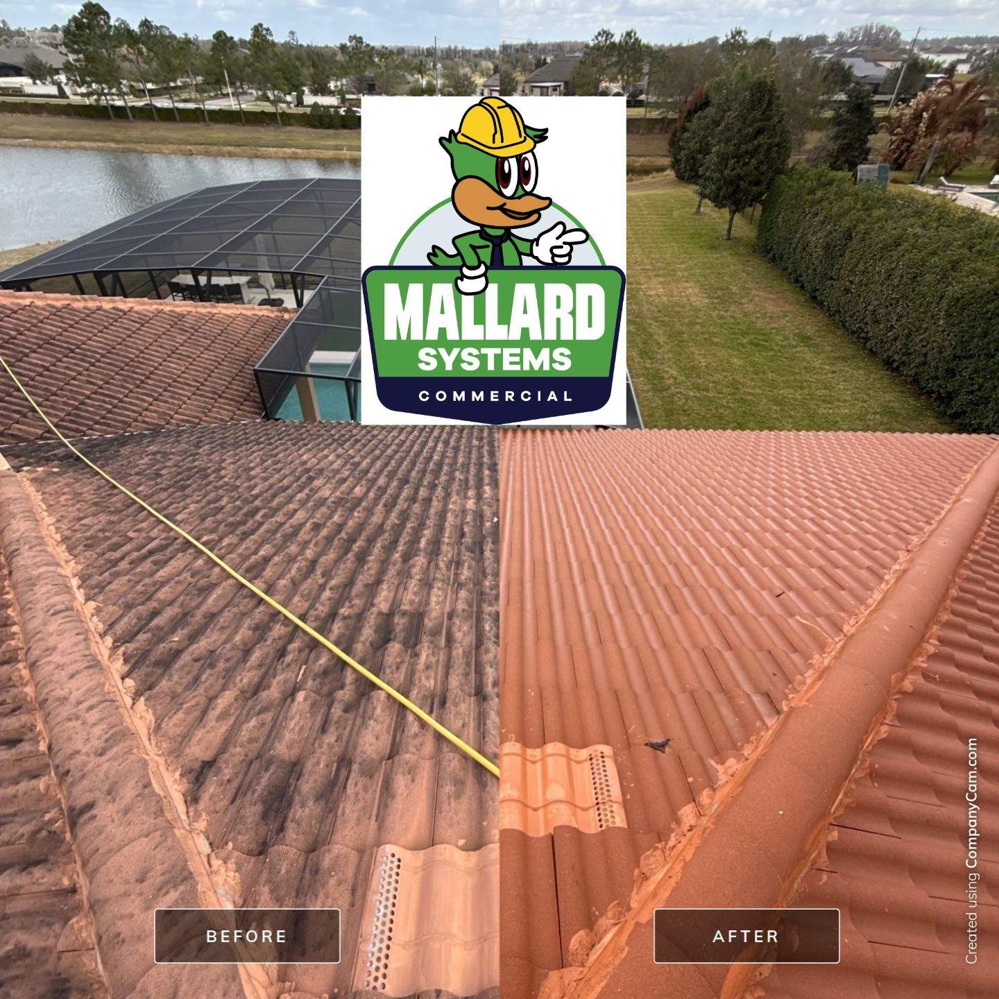 Tile Roof Cleaning by Mallard Systems