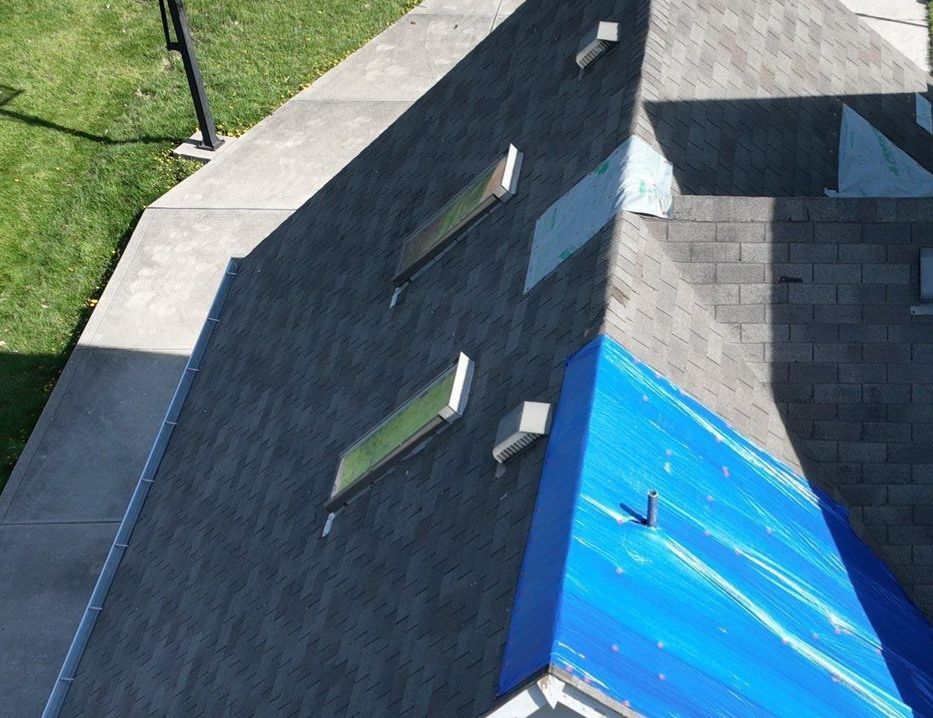 Tornado damage in Whiteland. Roof replacement, James Hardie siding, exterior paint, gutters, windows, doors by 317 Roofing & Restorations