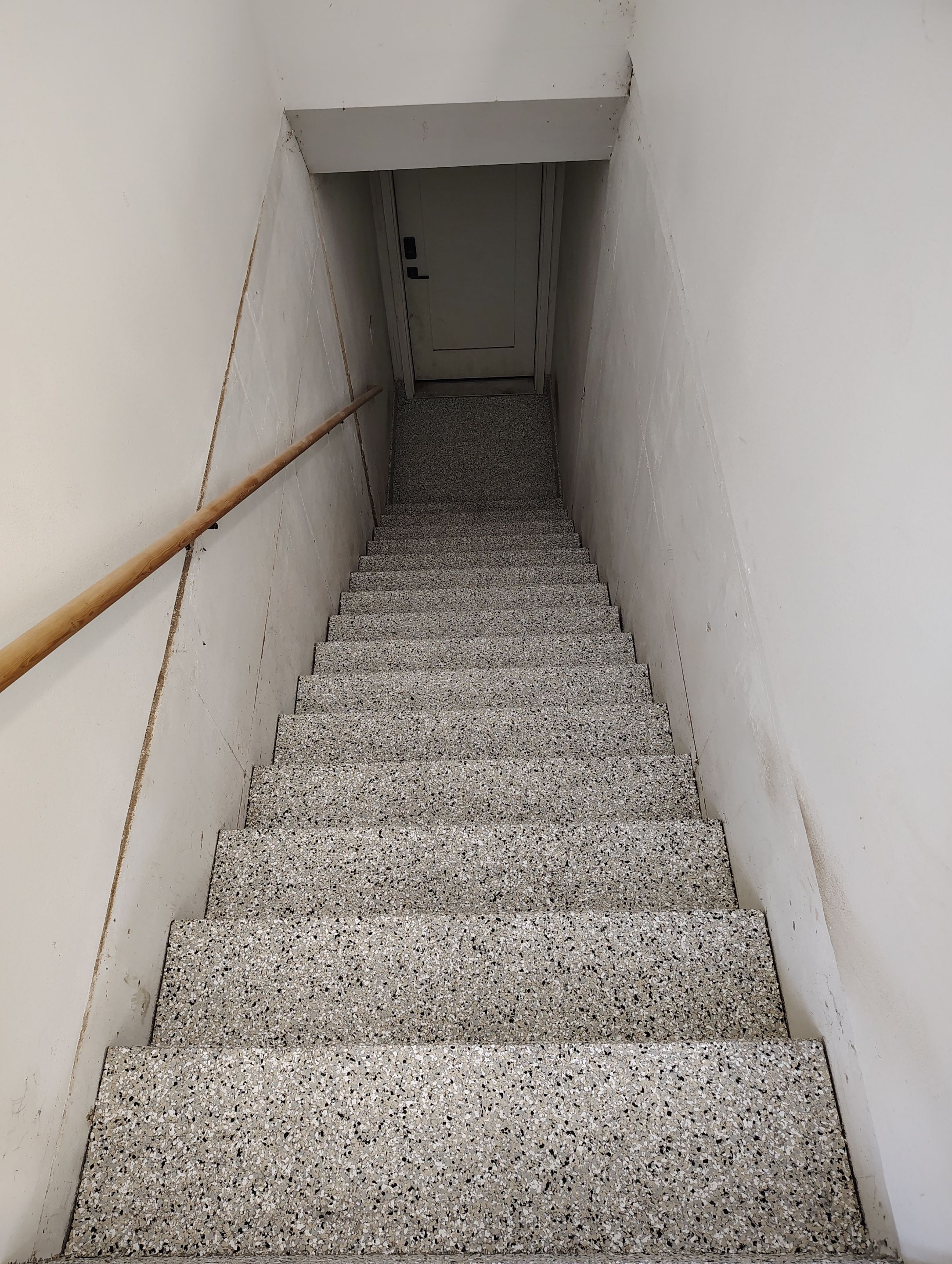 Epoxy Flake Garage Floor and Stair Coating in Sioux Falls by Select Painting, Coatings & Garage Cabinets