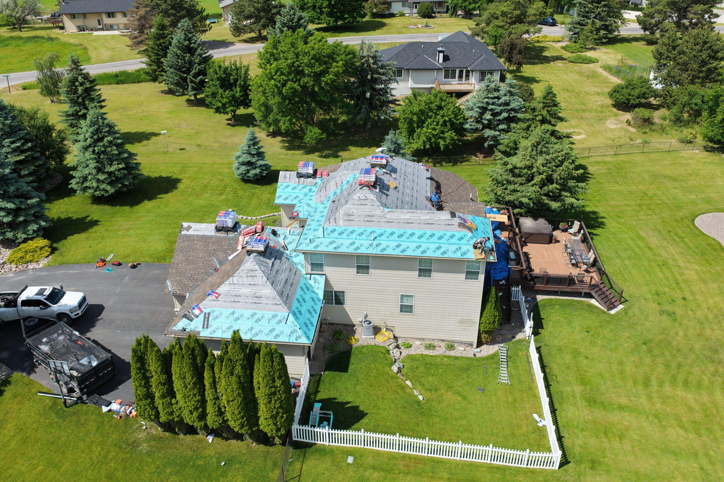 Roof Replacement using GAF Timberline HDZ - Chestnut Valley by Montana Roofing Solutions