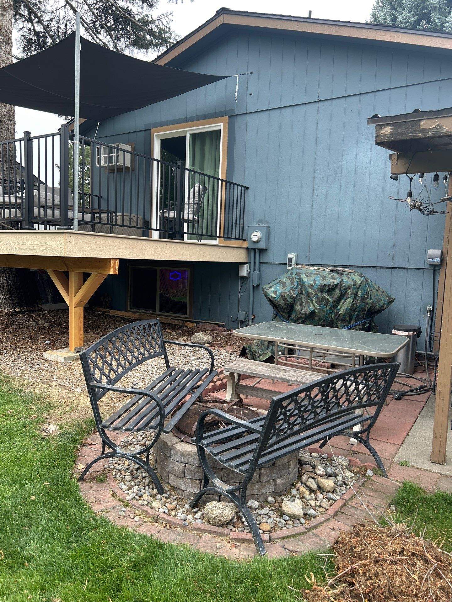 Add a platform deck below an existing elevated deck that was there prior by Home Helpers General Contracting