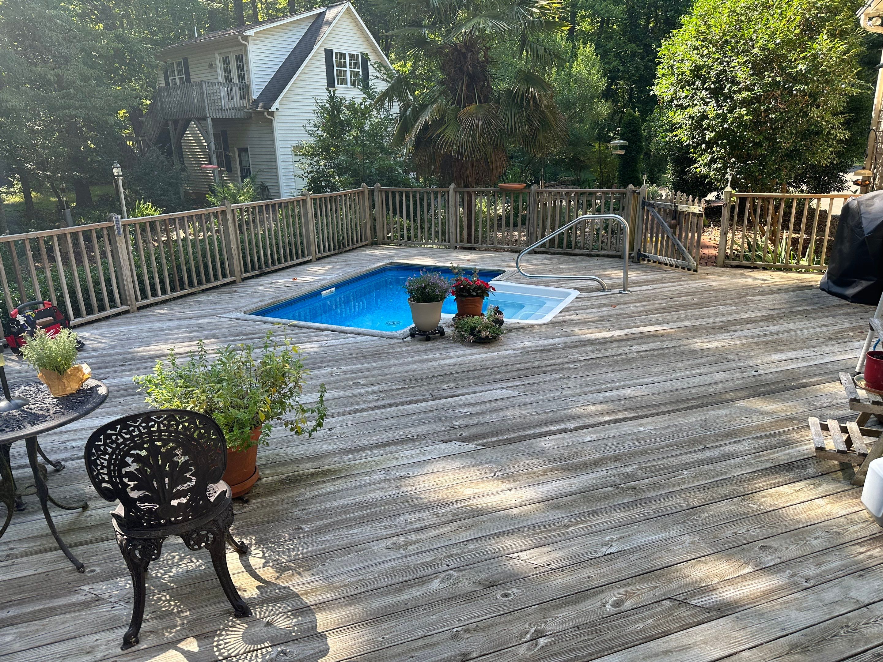 Pool Deck using Wood Sealant by DuraSeal