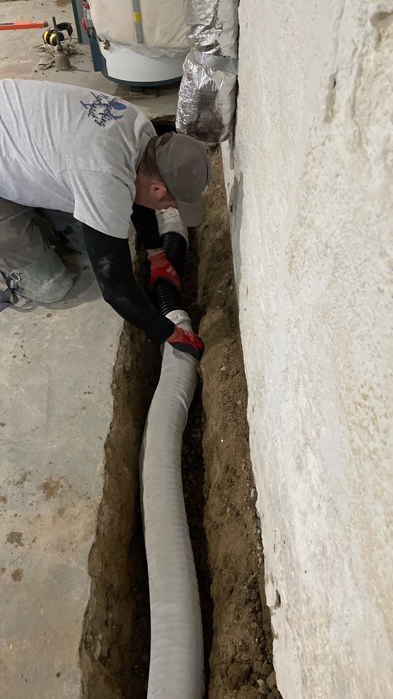 Interior Drain Tile & Wall Drainage in Northeast Minneapolis by Waterproofing Northeast