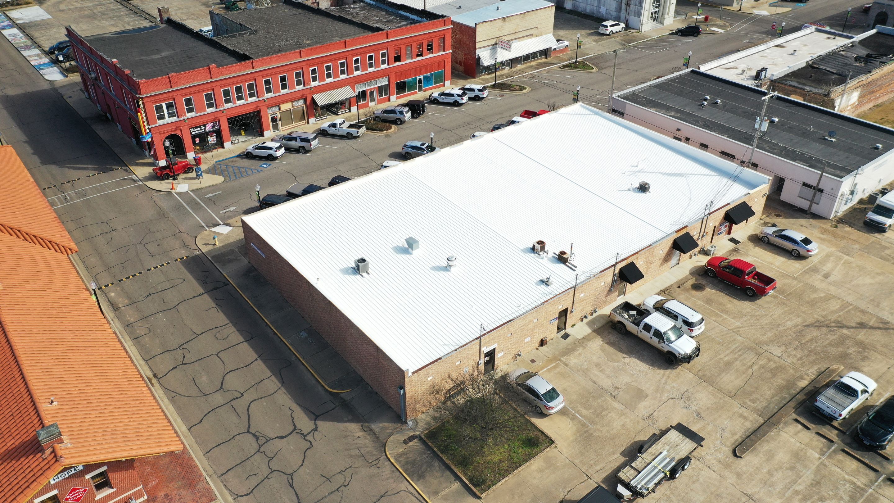 Commercial Metal Restoration System using Aldocoat Coatings by Hostetler Roofing