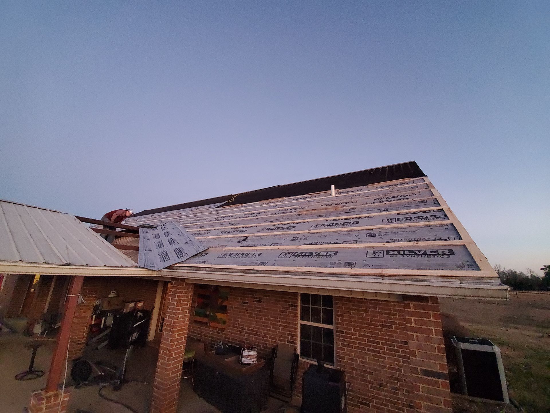 Residential Metal Roof Replacement using Reed's Metals: 26 GA. Colored Residential Metal Panels (Ivory) by Hostetler Roofing