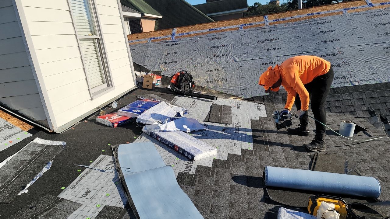 Residential Roofing Installation using Roof Replacement by American Roofing & Construction LLC