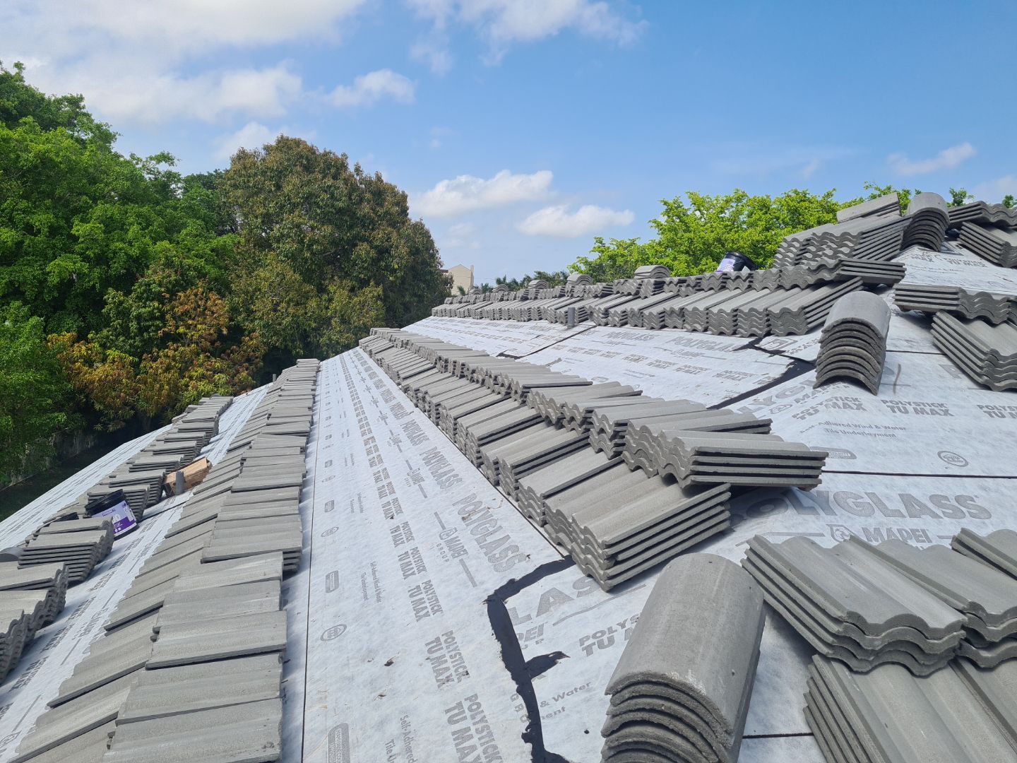 Residential Roofing Installation using Eagle Roofing Tile by BLUES BROTHERS ROOFING