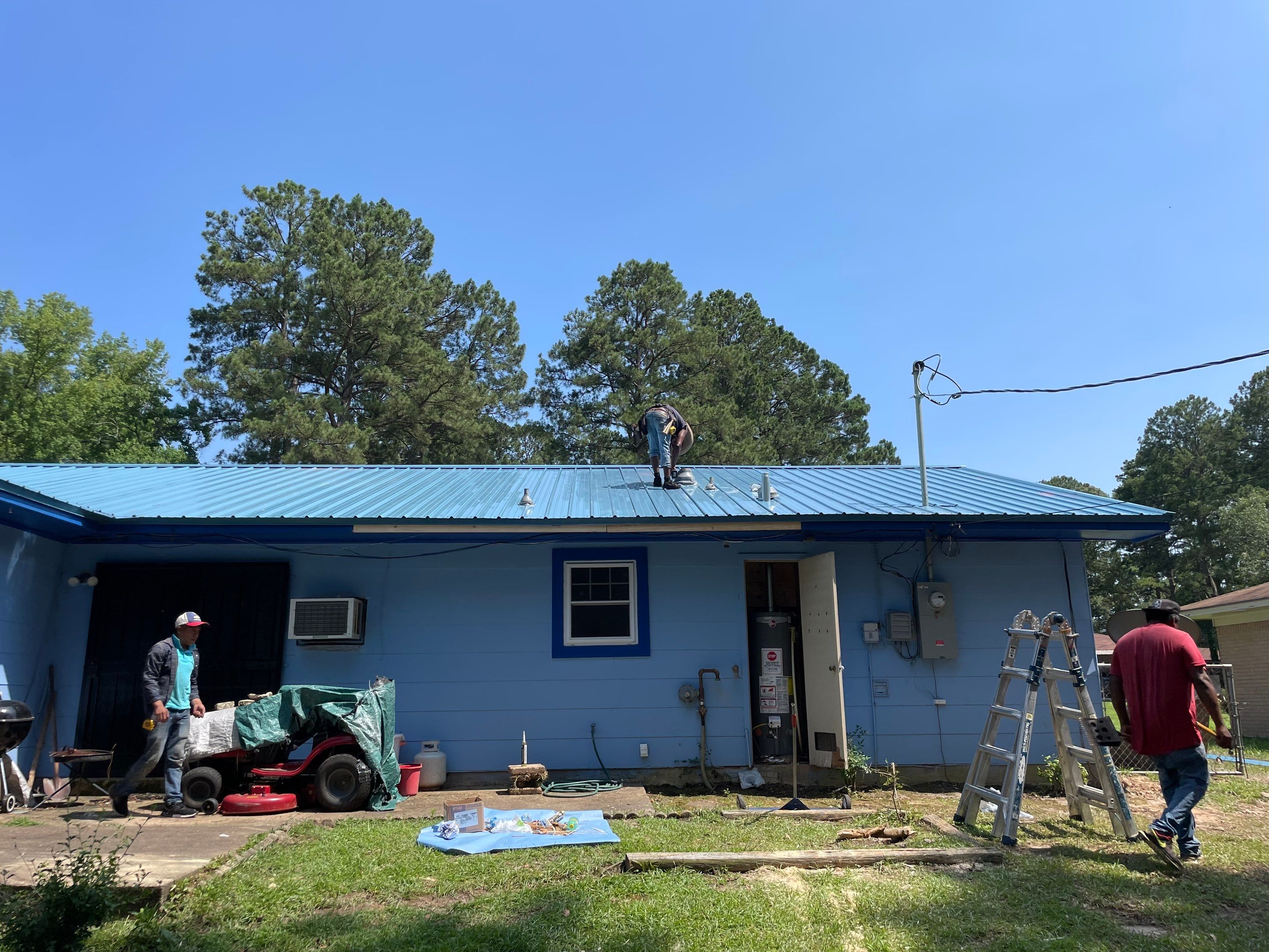 Residential Reroof: 29 GA. Colored Residential Panel by Hostetler Roofing