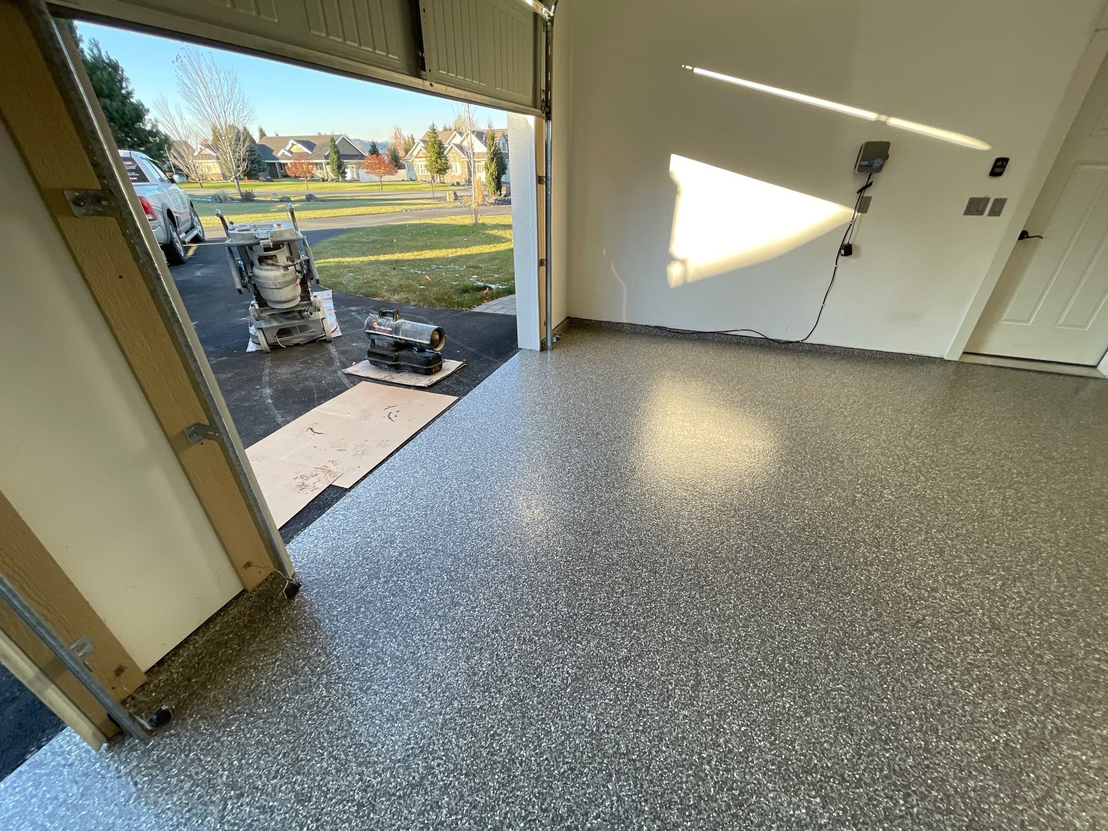 Garage Transformation using Silver Creek by Croc Coatings, LLC