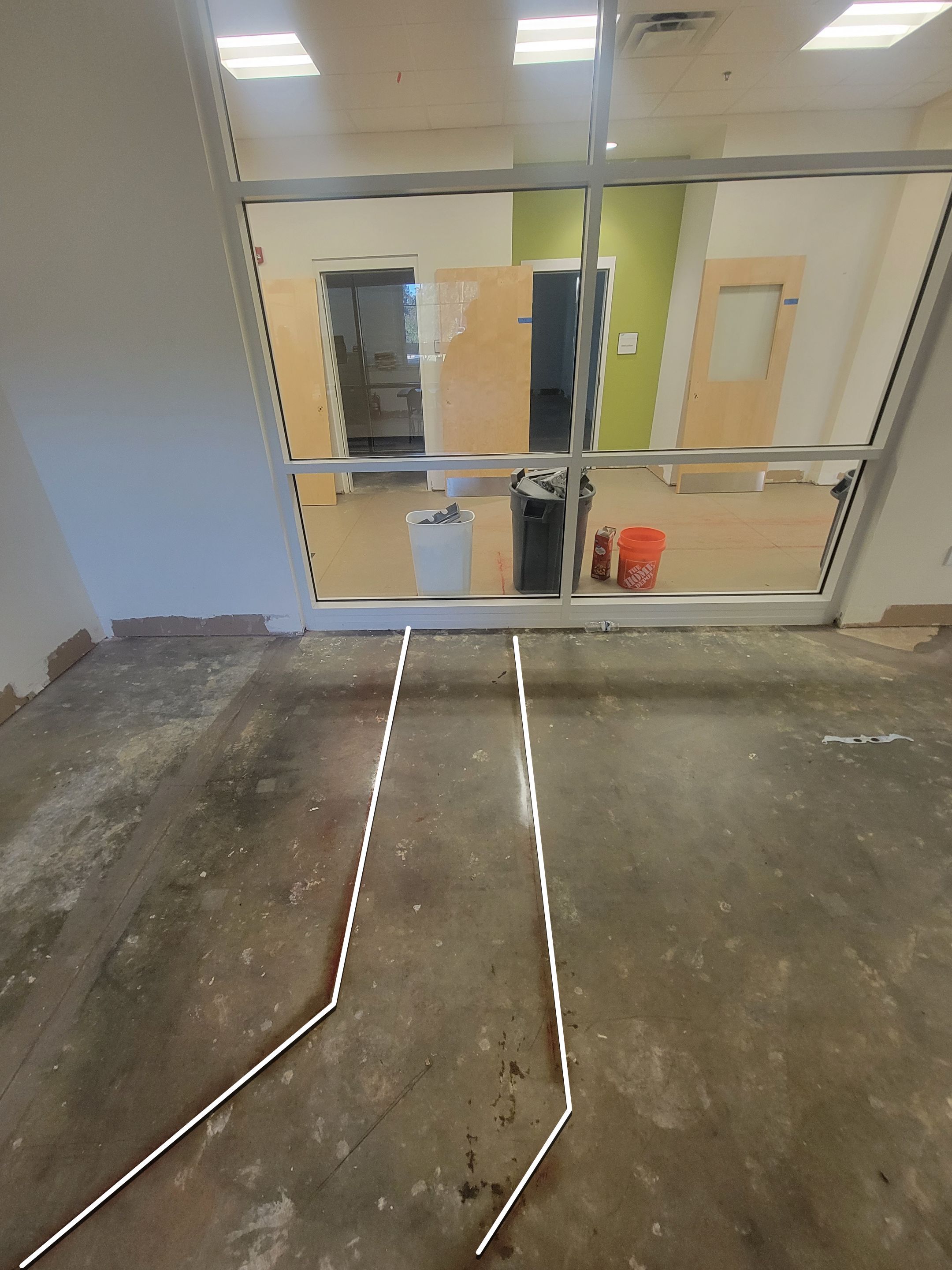 Concrete Scanning for new sewer line install by Alsip Locating Service, LLC