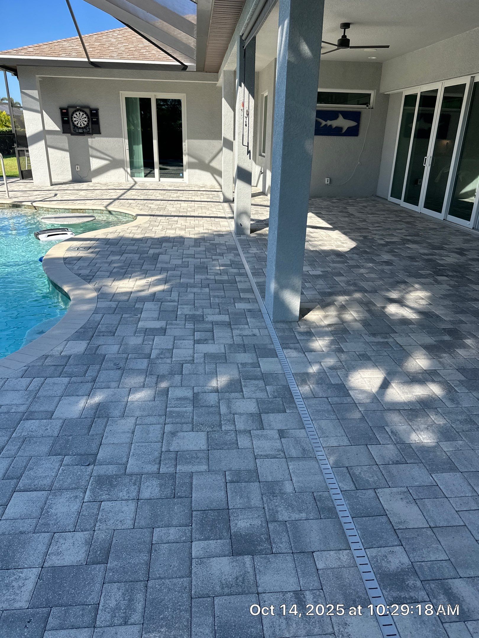 Residential Paver Sealing for Driveway and Pool Deck in La Paloma Sun City Center by Supreme Paver Experts